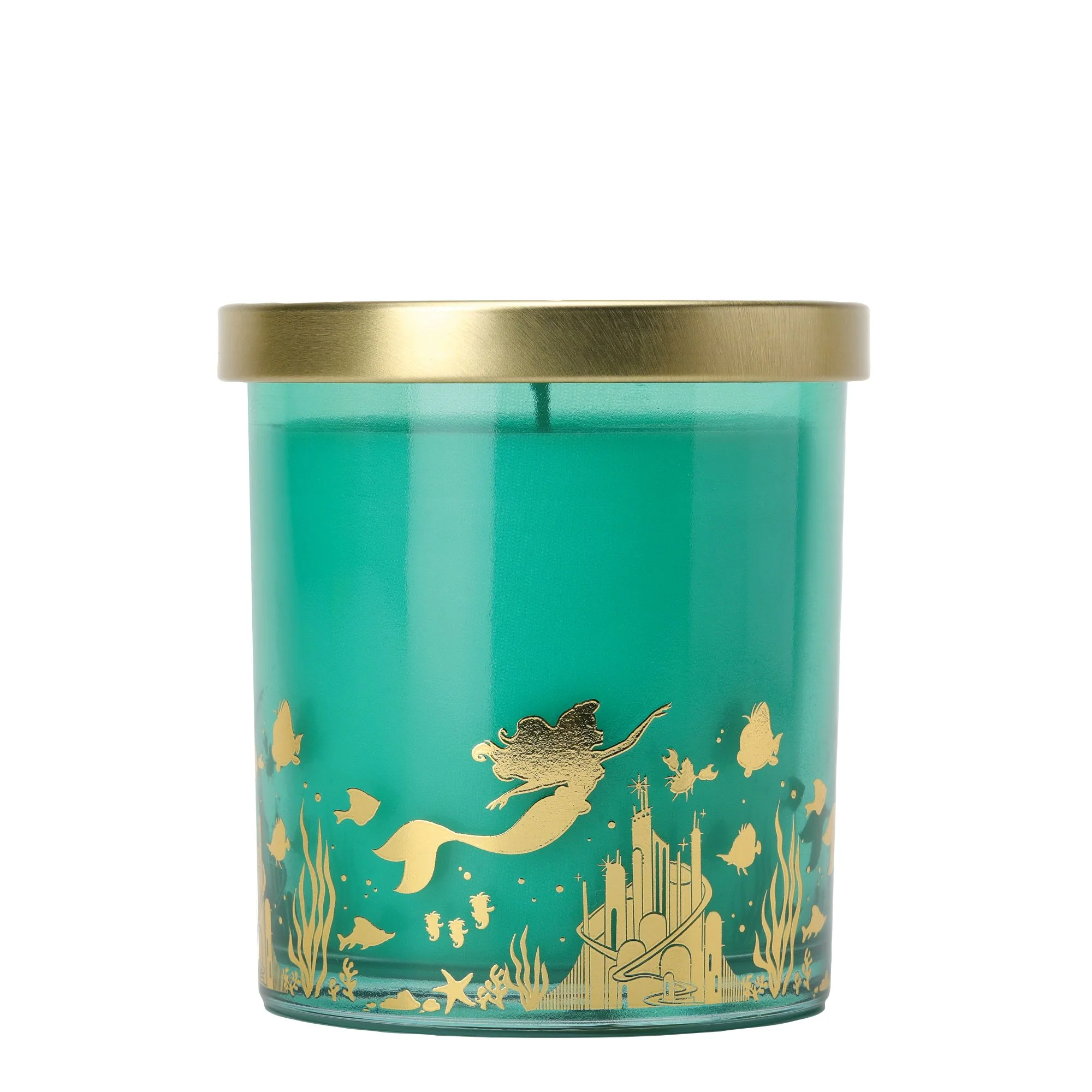 Ariel Coral Blossom & Sea Salt Foiled Glass Candle - Image 2