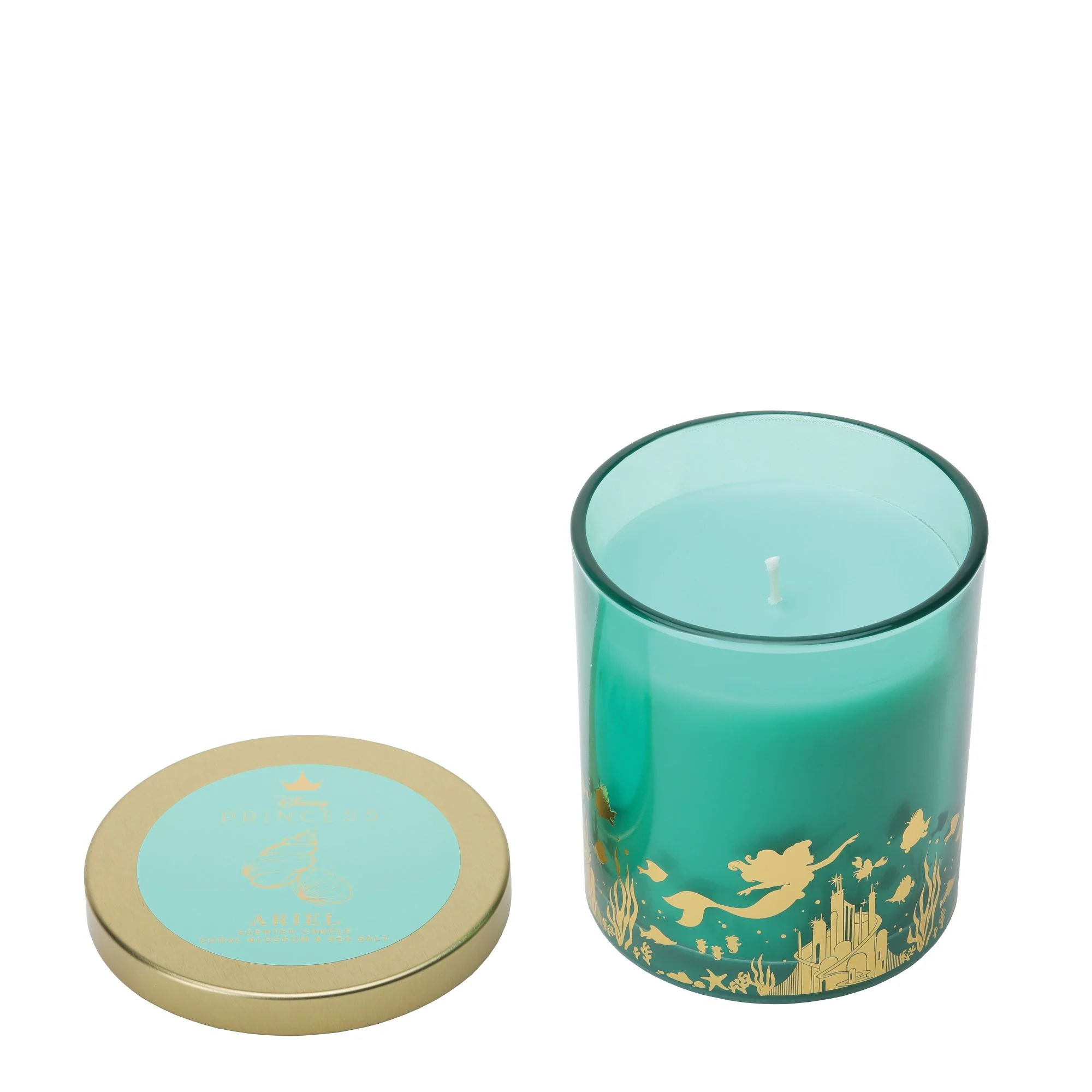 Ariel Coral Blossom & Sea Salt Foiled Glass Candle - Image 4