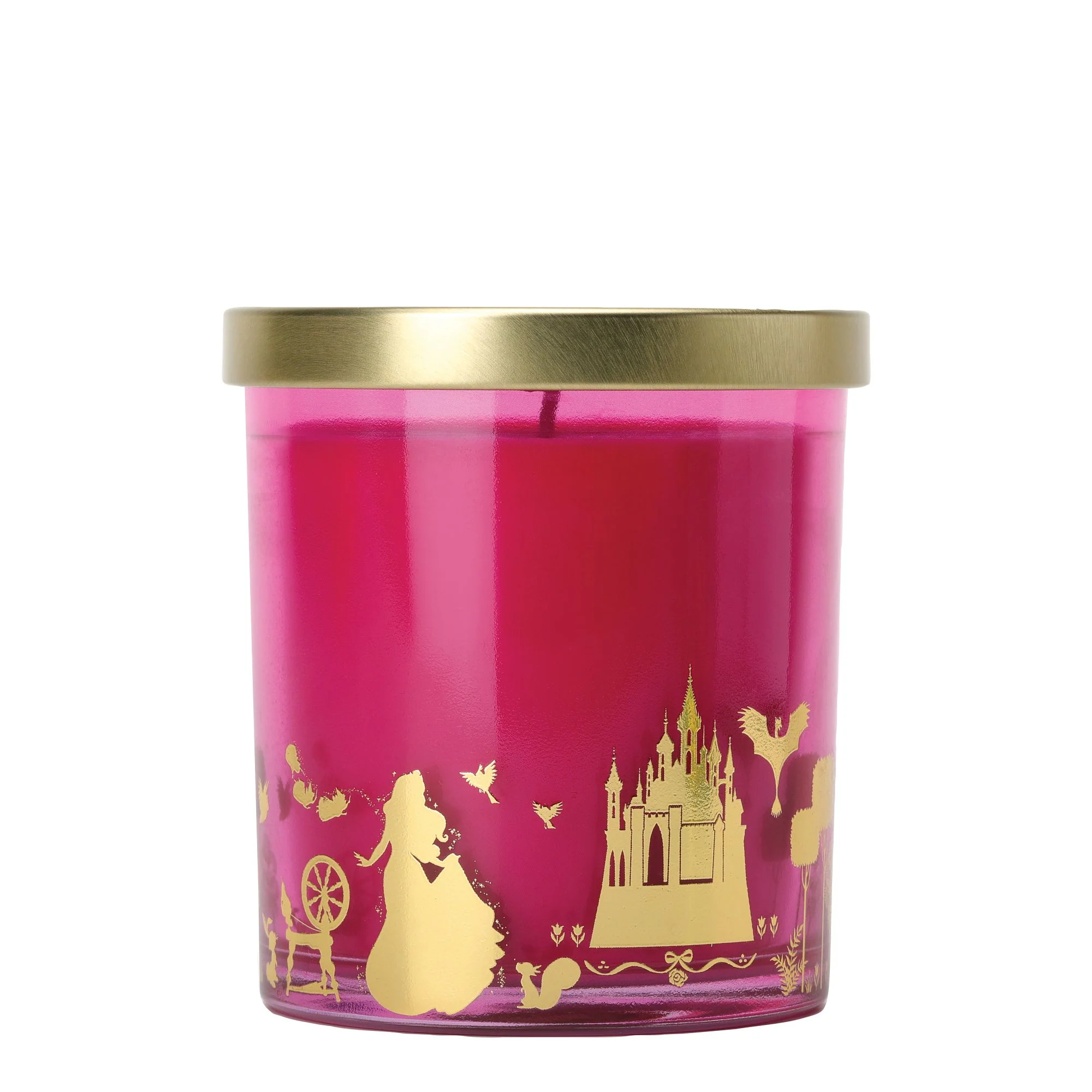 Aurora Briar Rose & Vanilla Foiled Glass Candle - Image 2