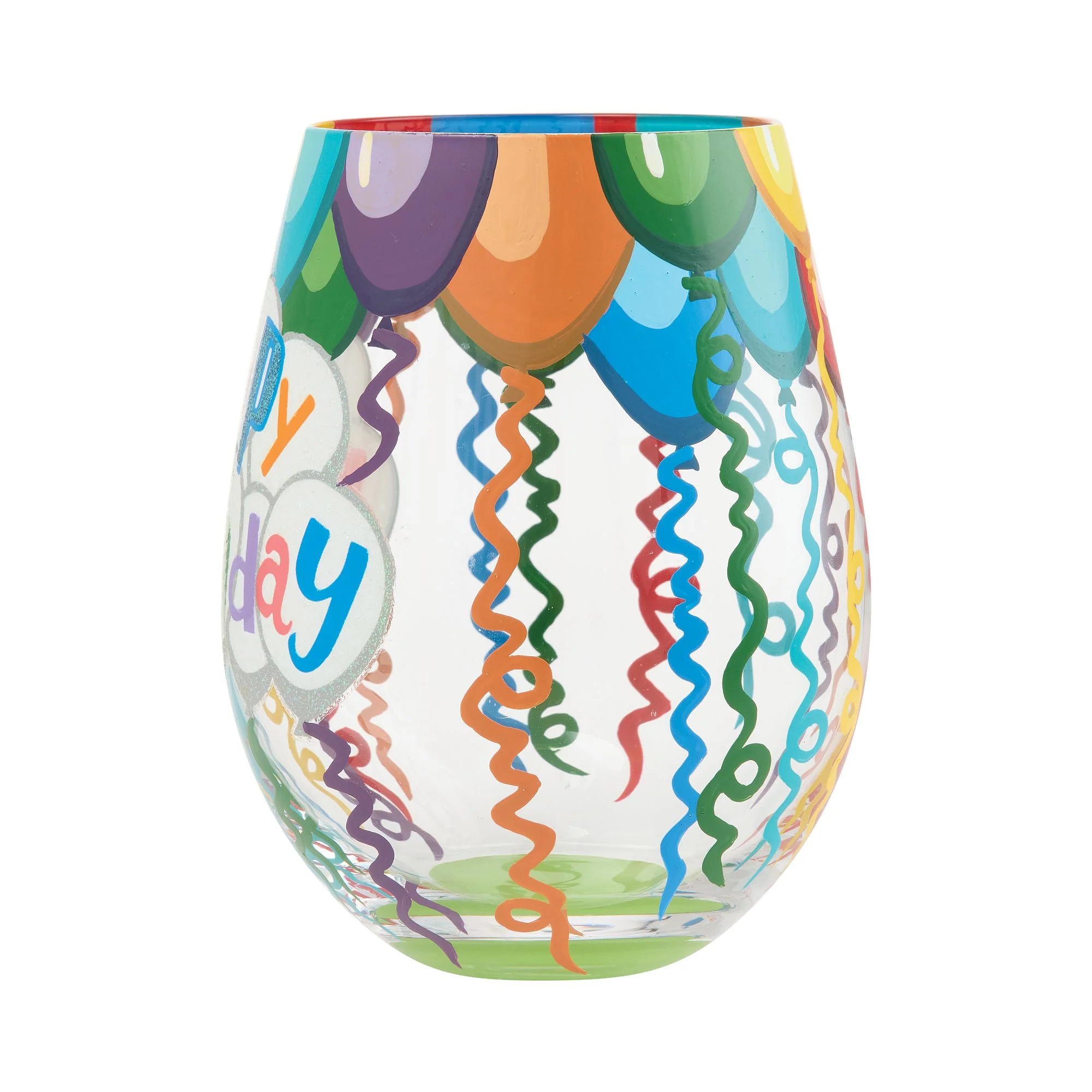 Birthday Streamers Stemless Glass - Image 3