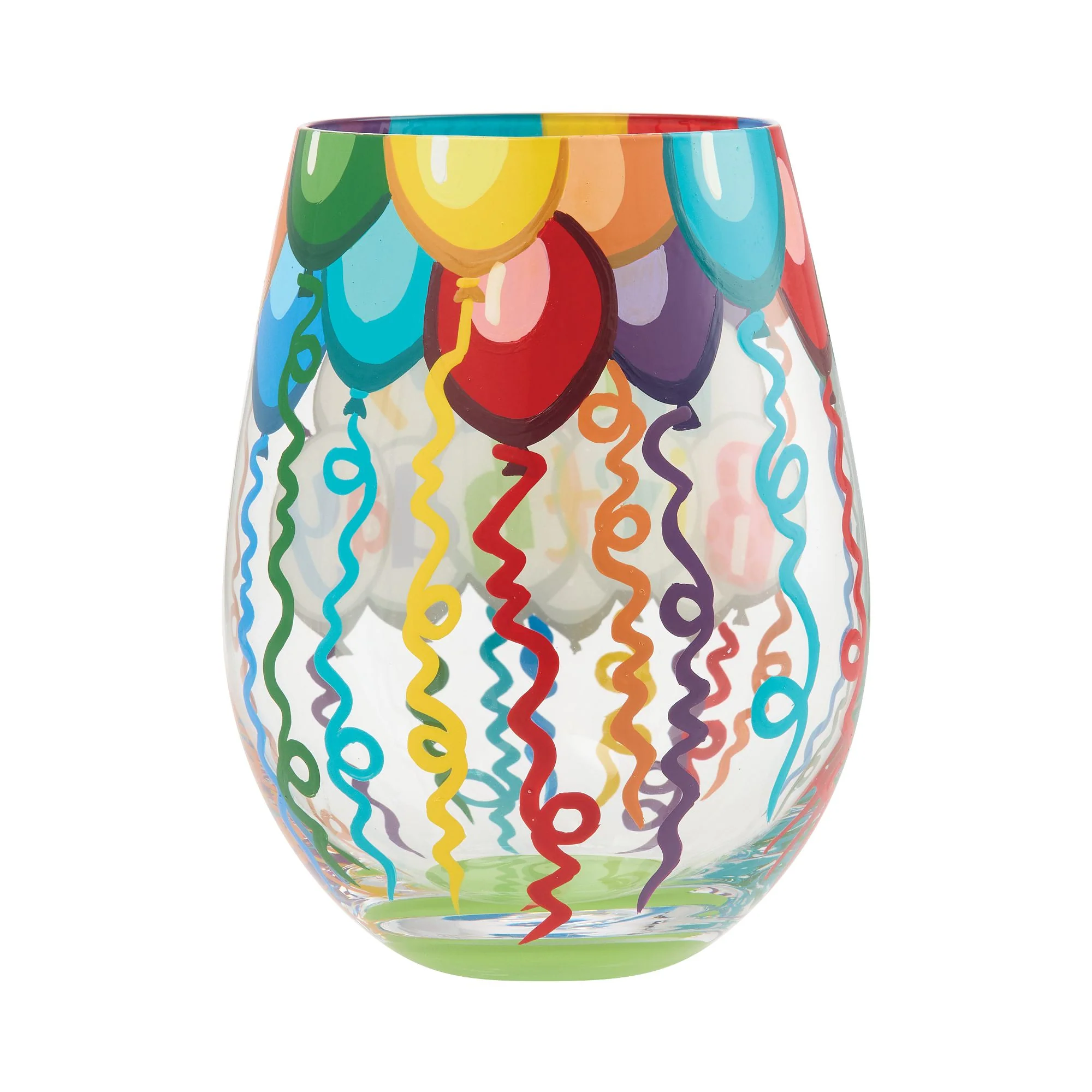 Birthday Streamers Stemless Glass - Image 4