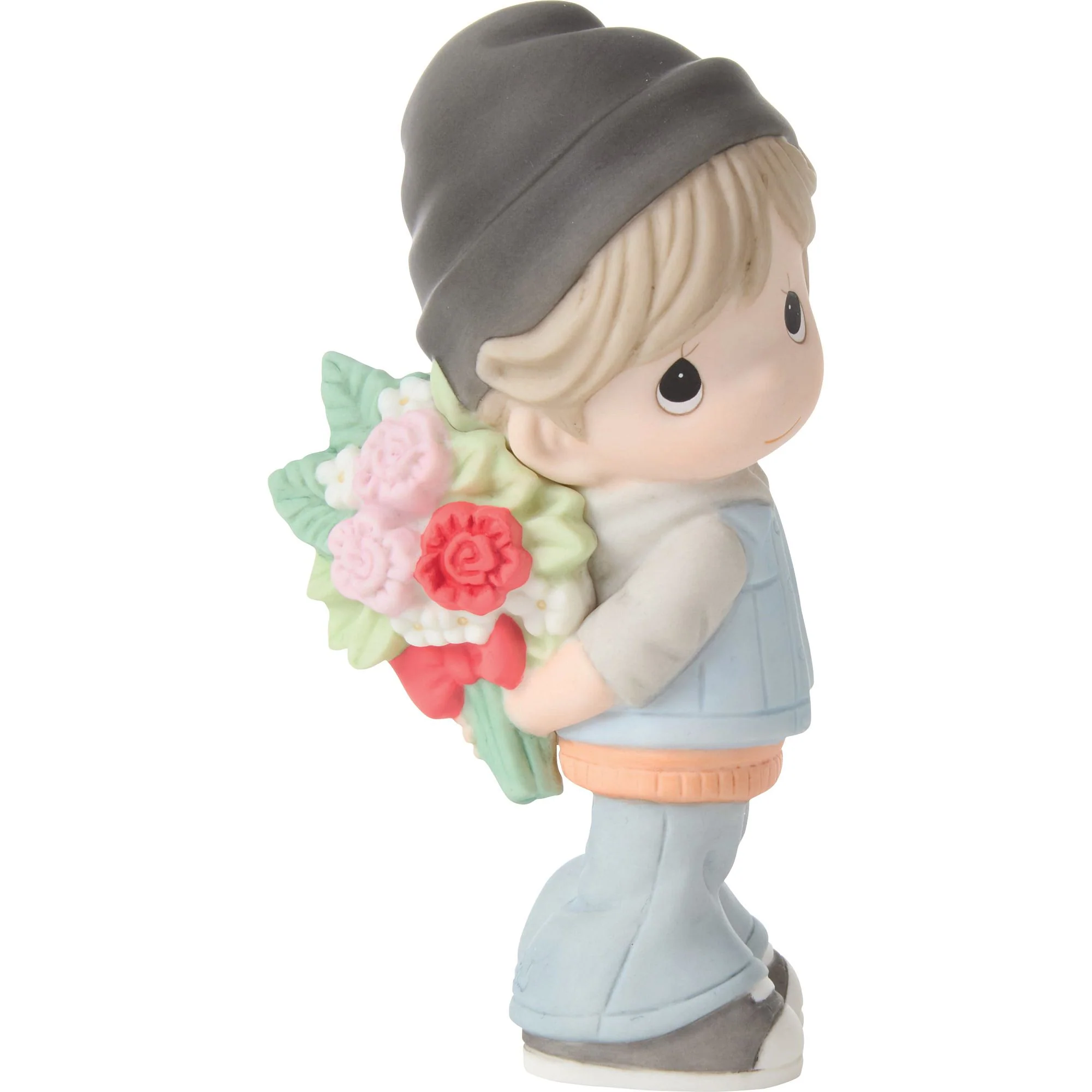 Boy Holding Flowers Figurine by Precious Moments - Image 4