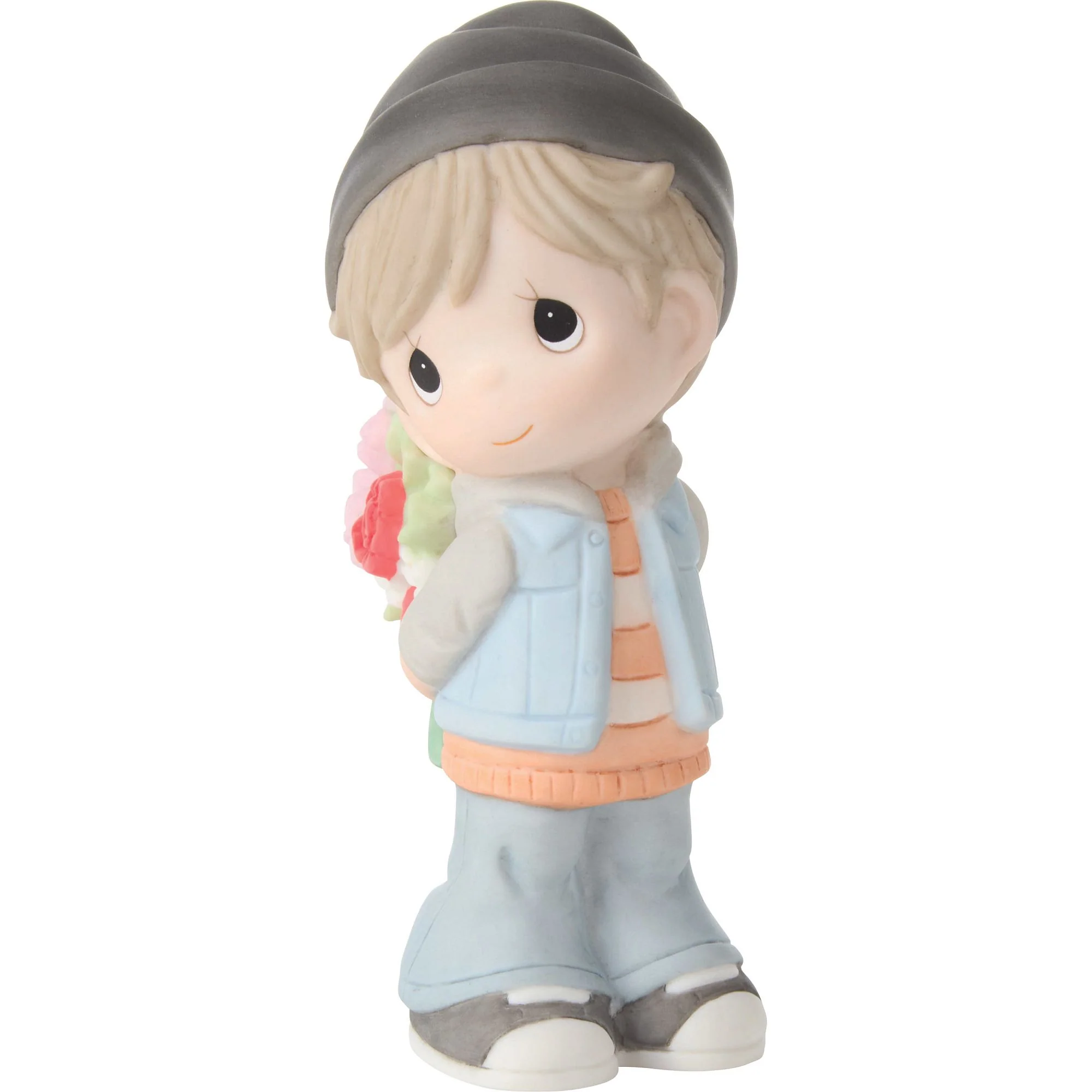Boy Holding Flowers Figurine by Precious Moments - Image 5