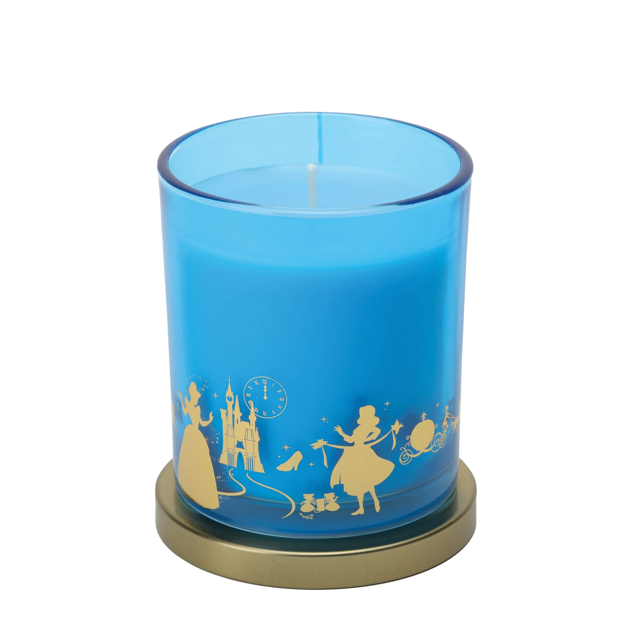 Cinderella Crystal Gardenia & Pumpkin Foiled Glass Candle - Image 3
