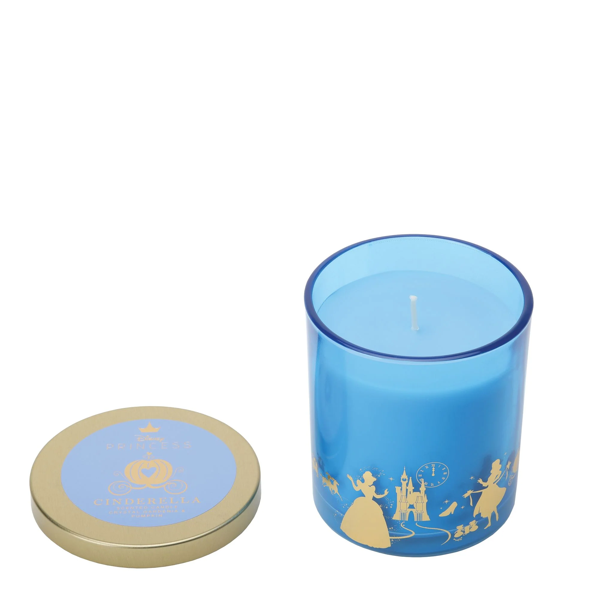 Cinderella Crystal Gardenia & Pumpkin Foiled Glass Candle - Image 4