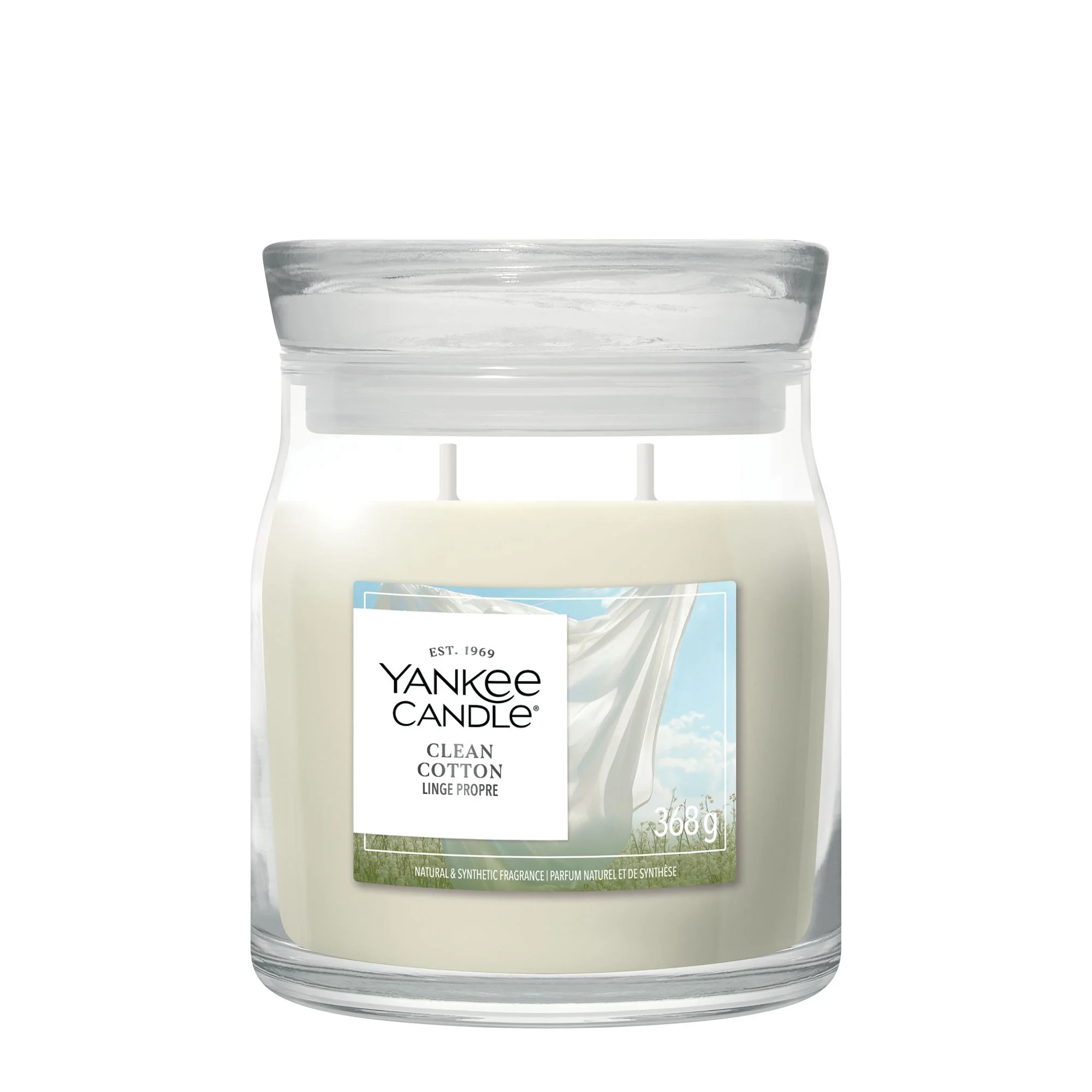Clean Cotton Signature Medium Jar by Yankee Candle