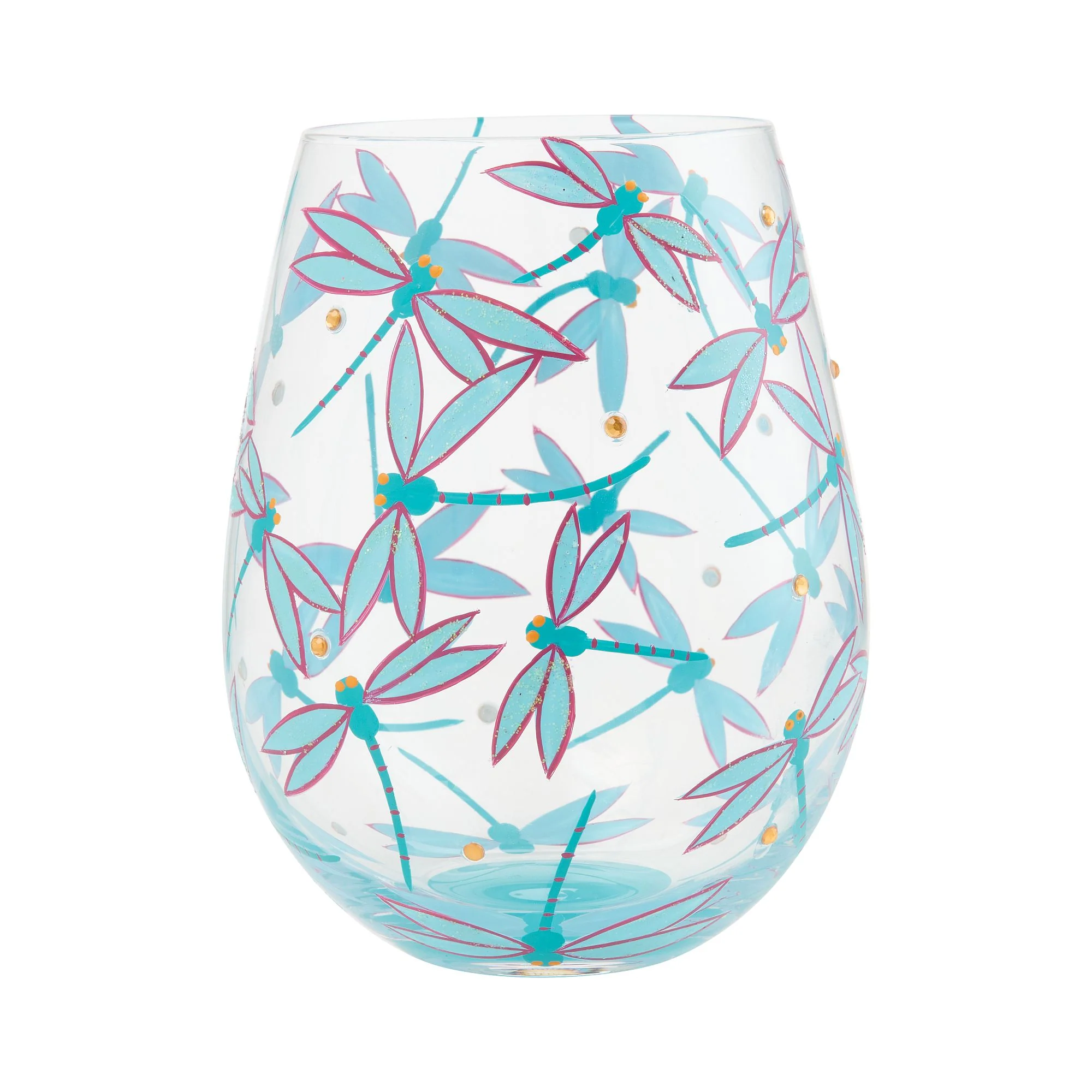 Dance of the Dragonflies Stemless Glass - Image 5