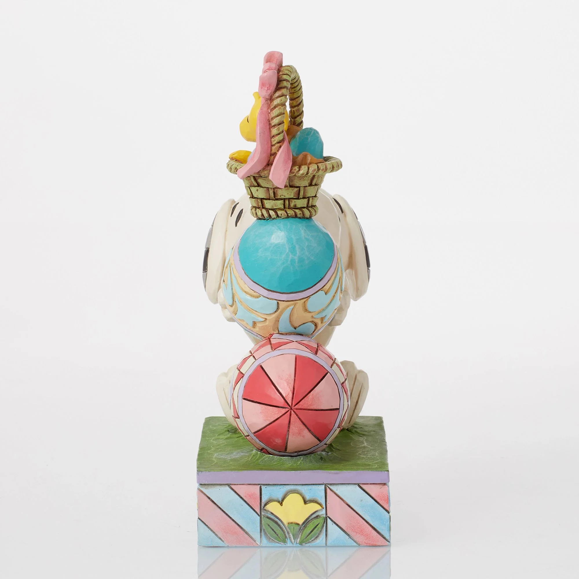 Eggcellent Tower (Snoopy & Woodstock Stacked Easter Eggs Figurine) - Peanuts byJim Shore - Image 2