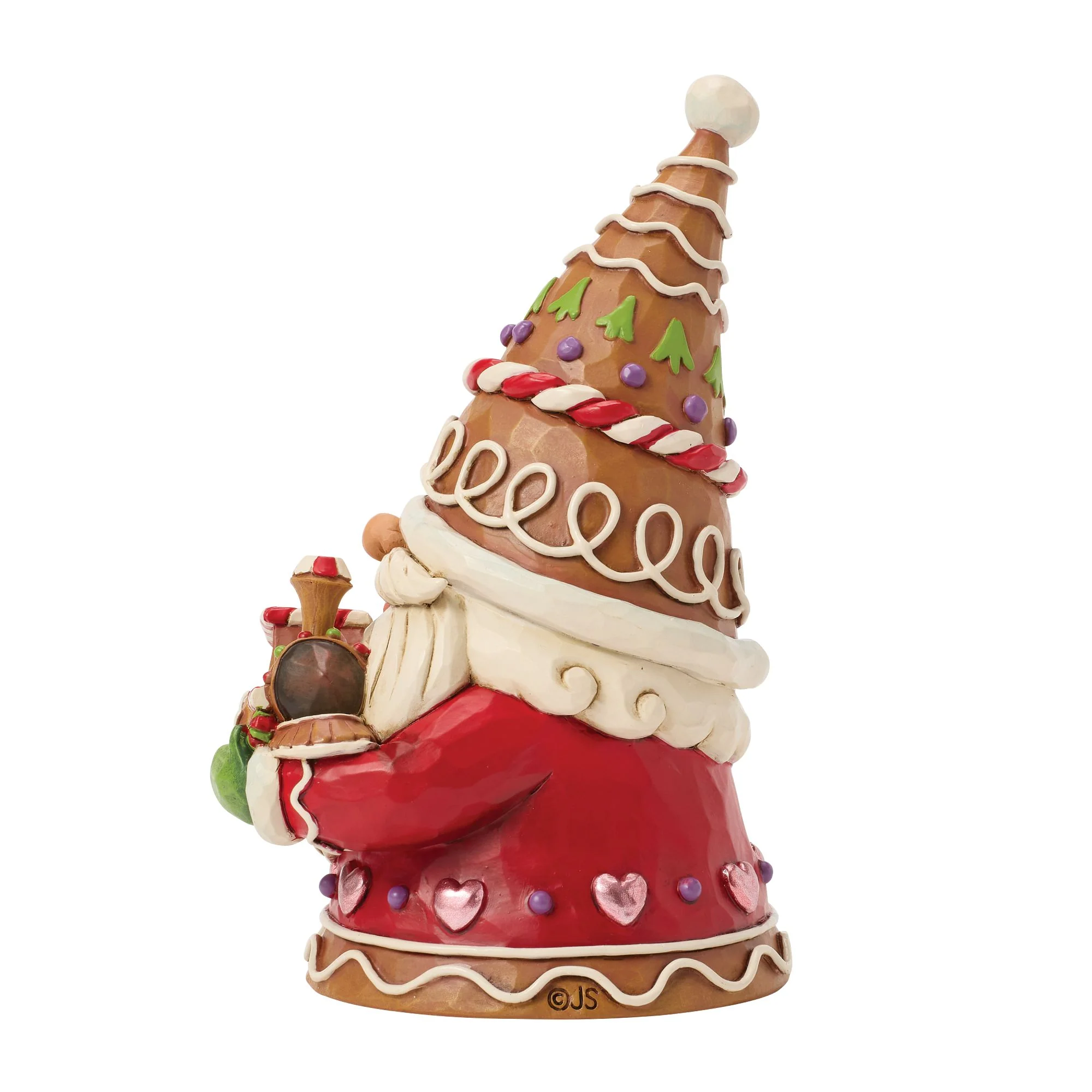 Gingerbread Gnome with Train Figurine - Gnome on Track - Image 2