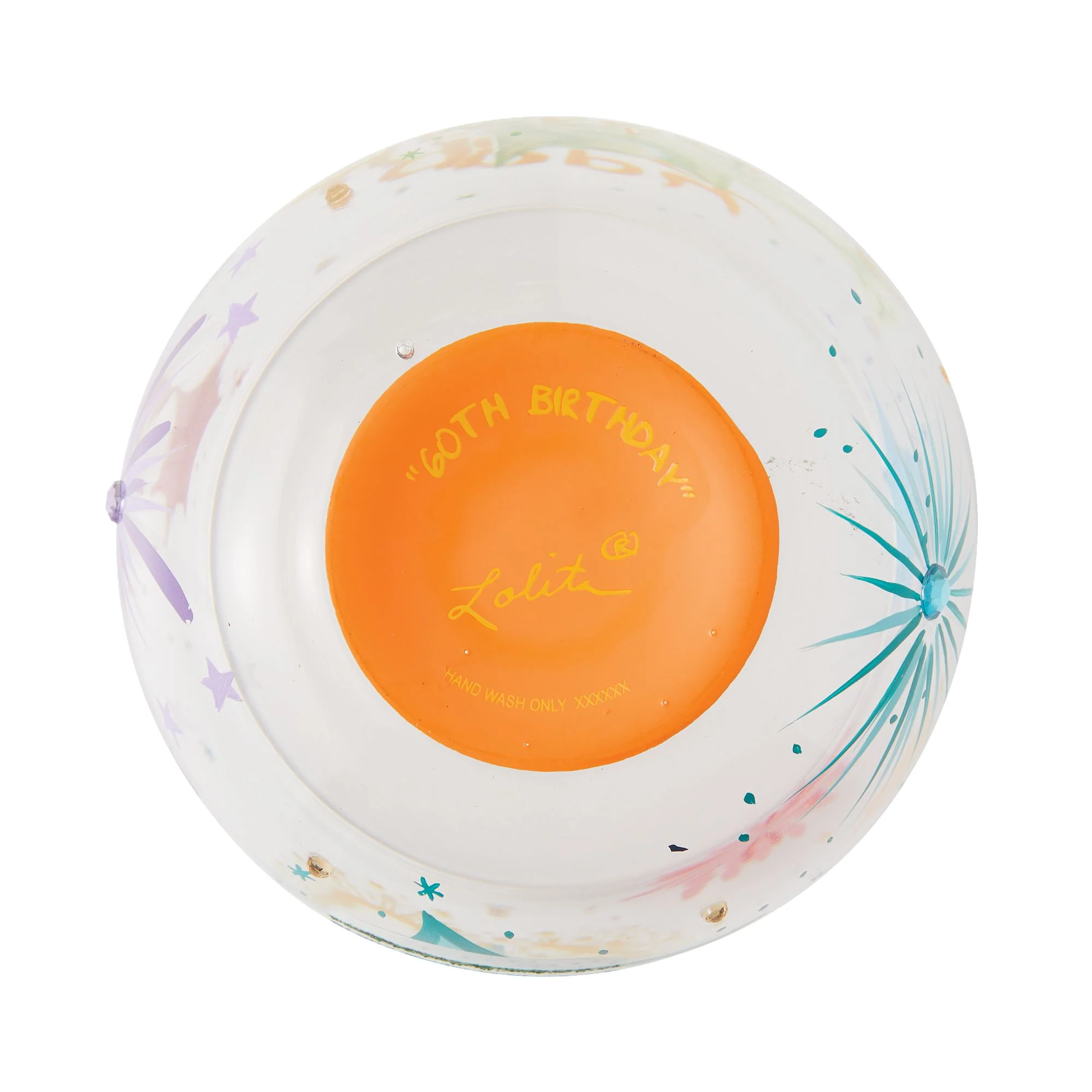Happy 60th Birthday Stemless Wine Glass by Lolita - Image 6
