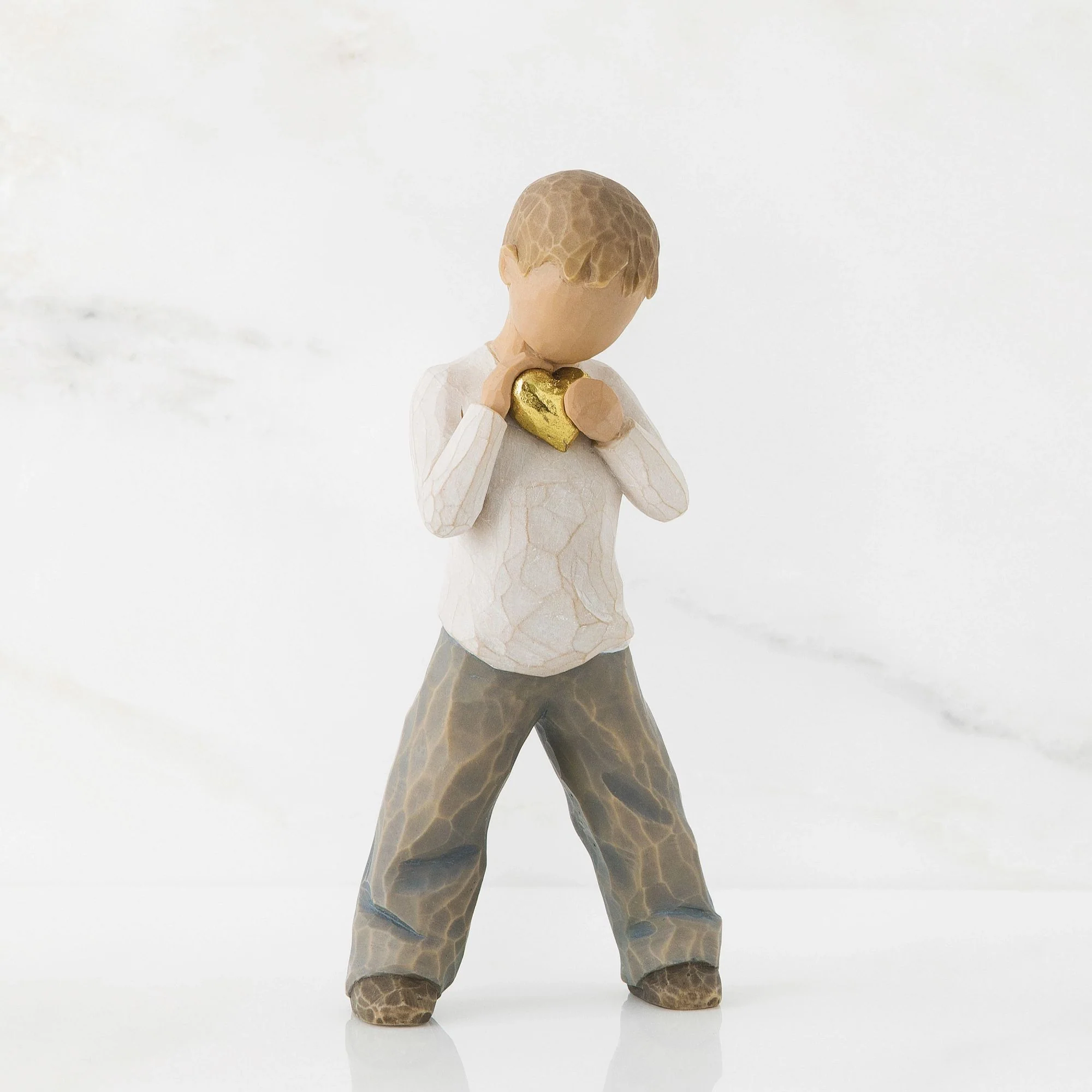 Heart of Gold - Boy Figurine by Willow Tree - Image 2