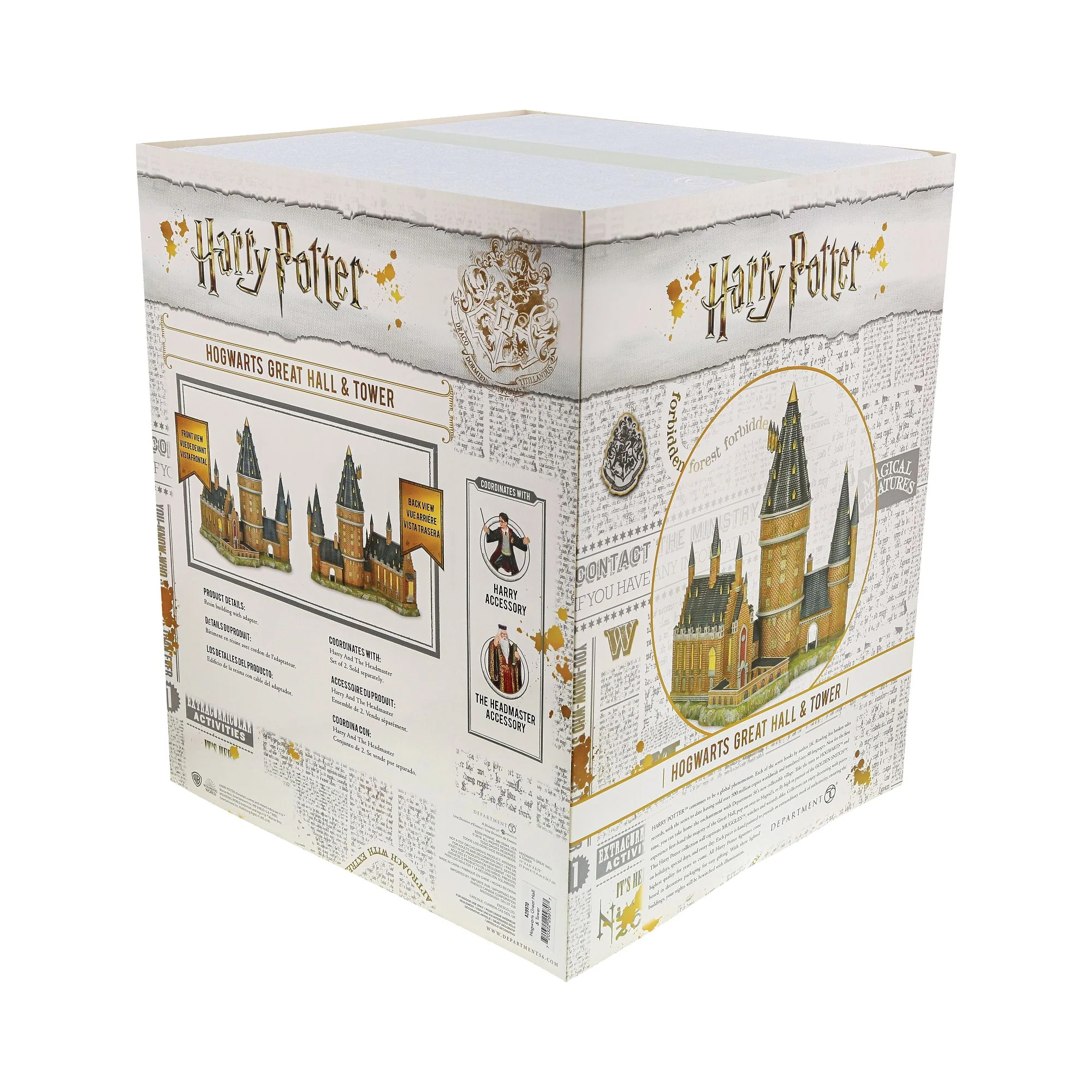 Hogwarts Great Hall and Tower Illuminated Model Building- Harry Potter Village by D56 - Image 8