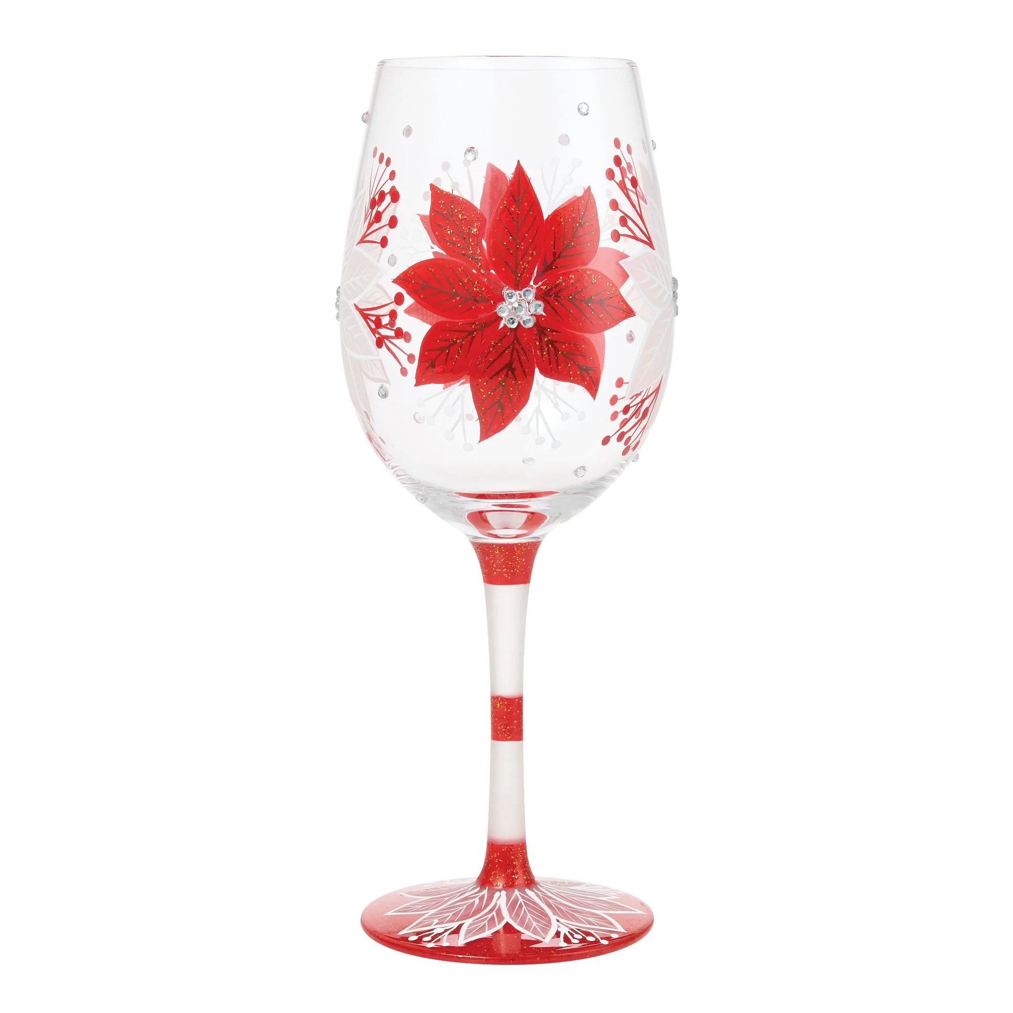 Holiday Blossoms Wine Glass - Image 4