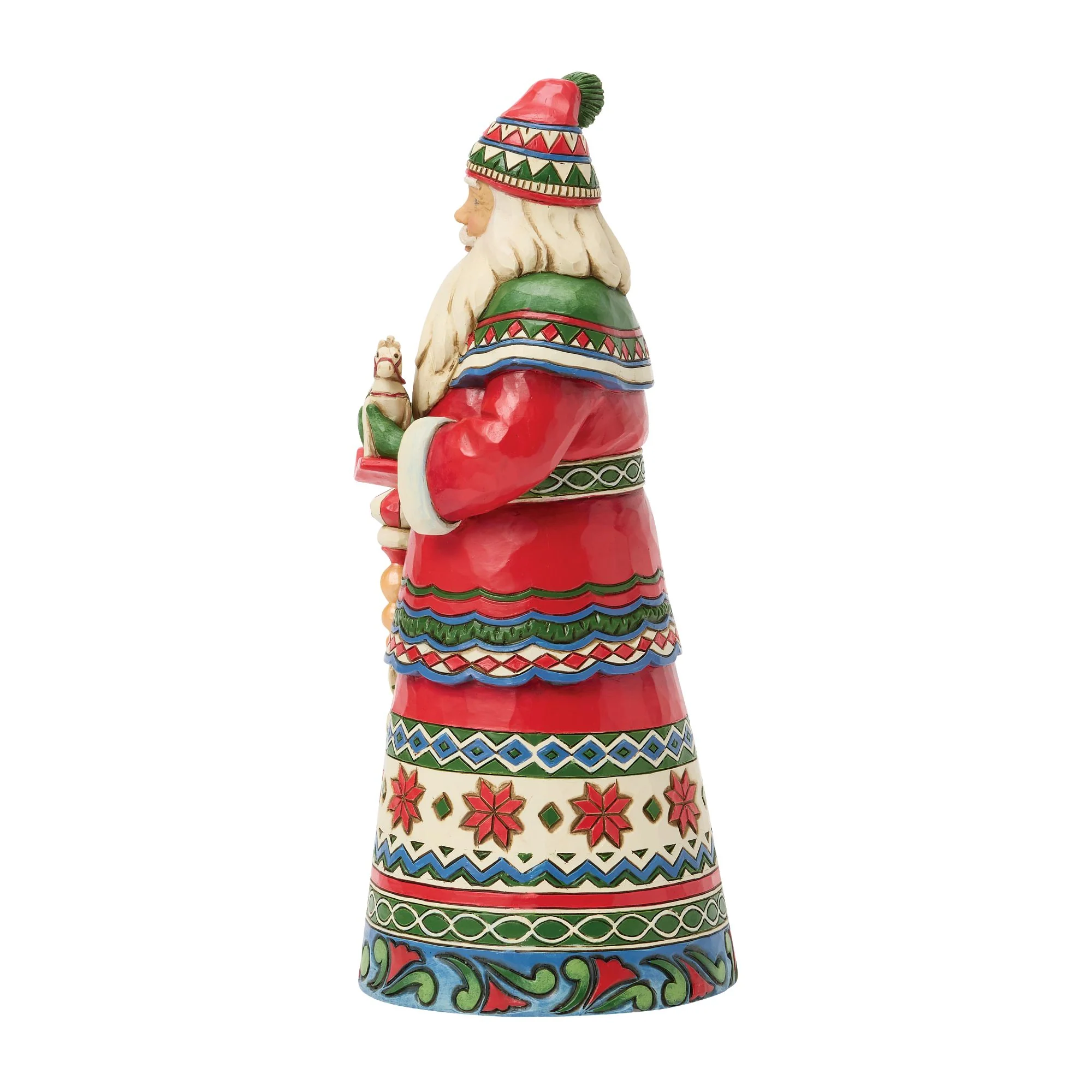 Laplander Santa with Rocking Horse Figurine - Christmas in the Land of Snow - Image 2