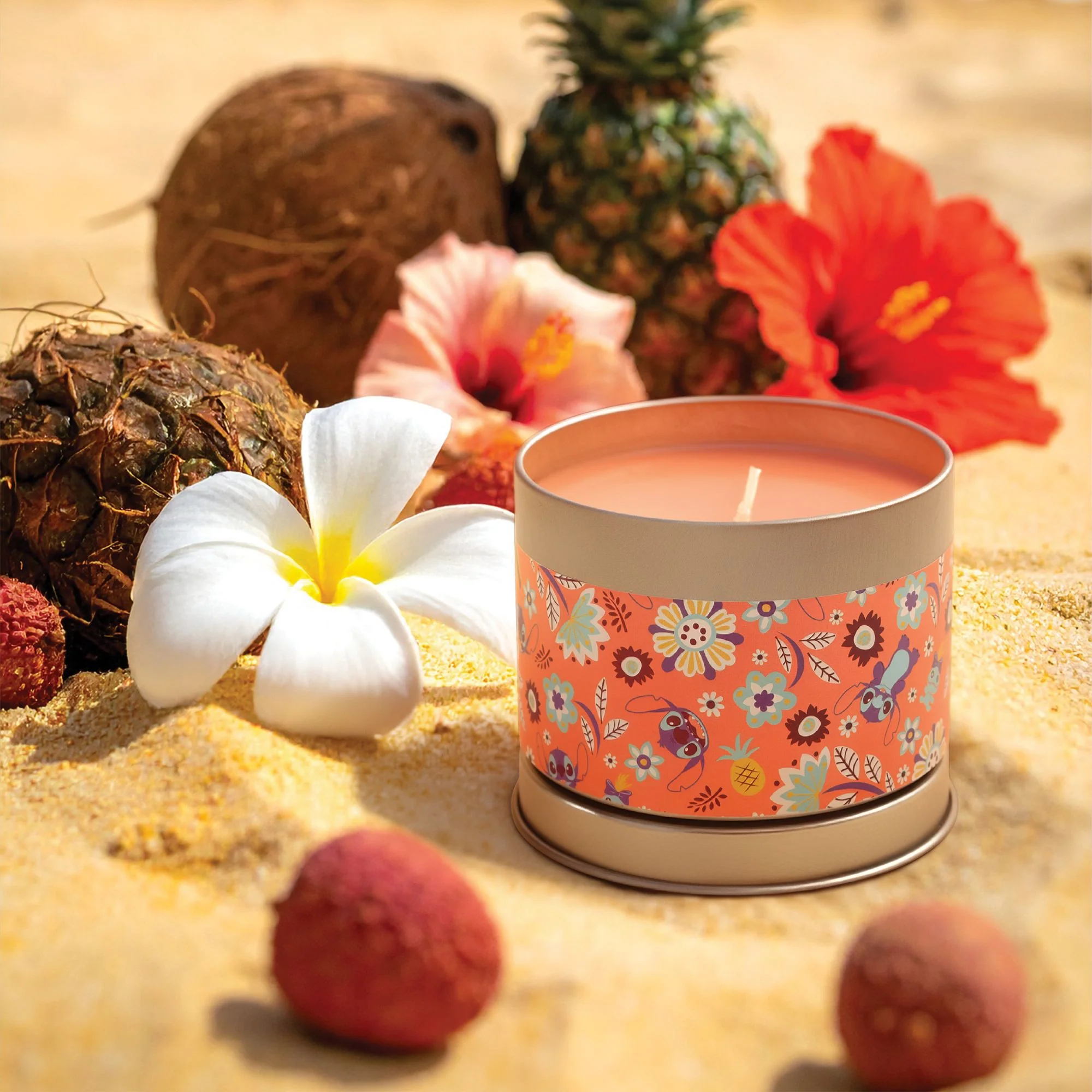 Lilo & Stitch Hibiscus & Lychee Tin Candle - Image 7