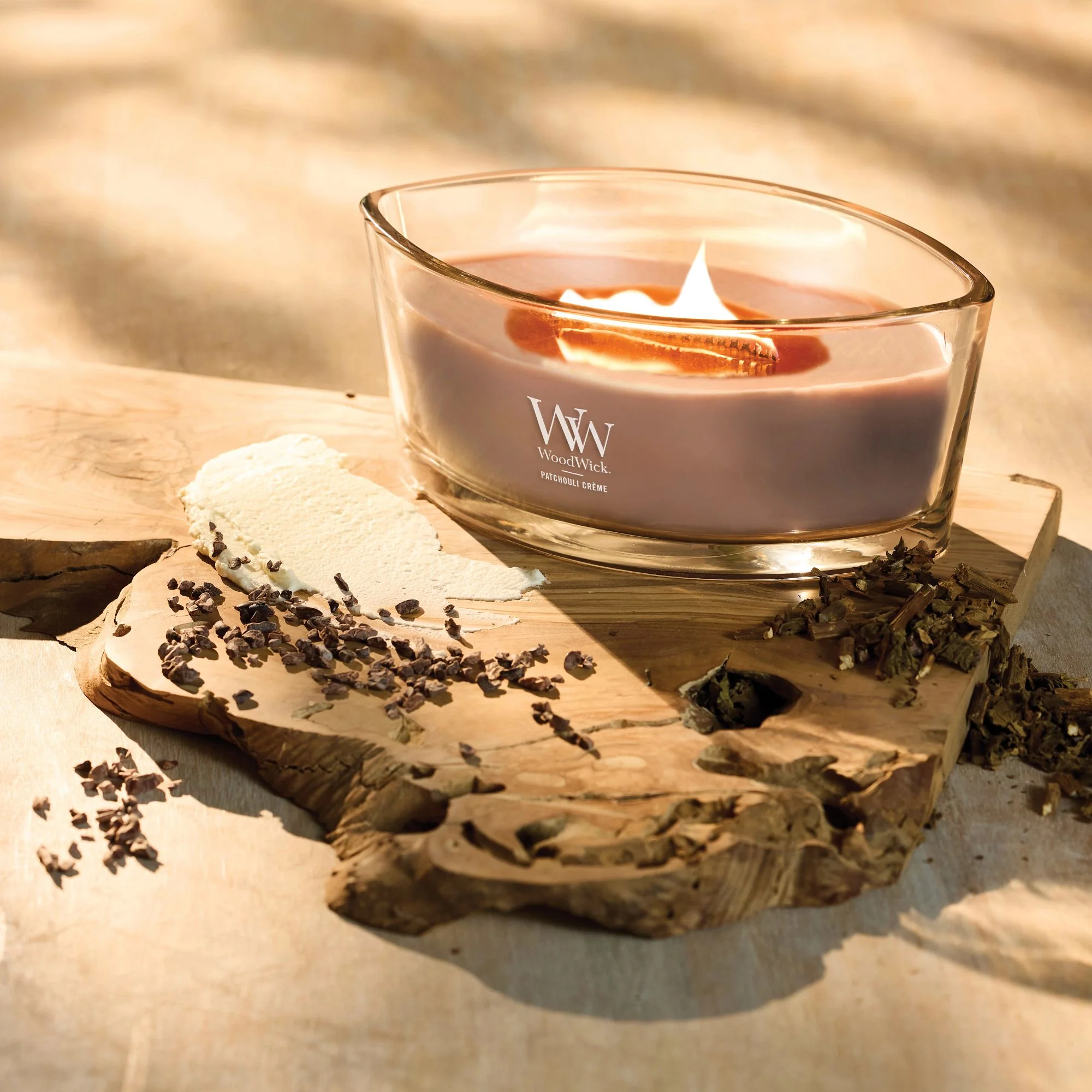 Patchouli Creme Ellipse by WoodWick - Image 2