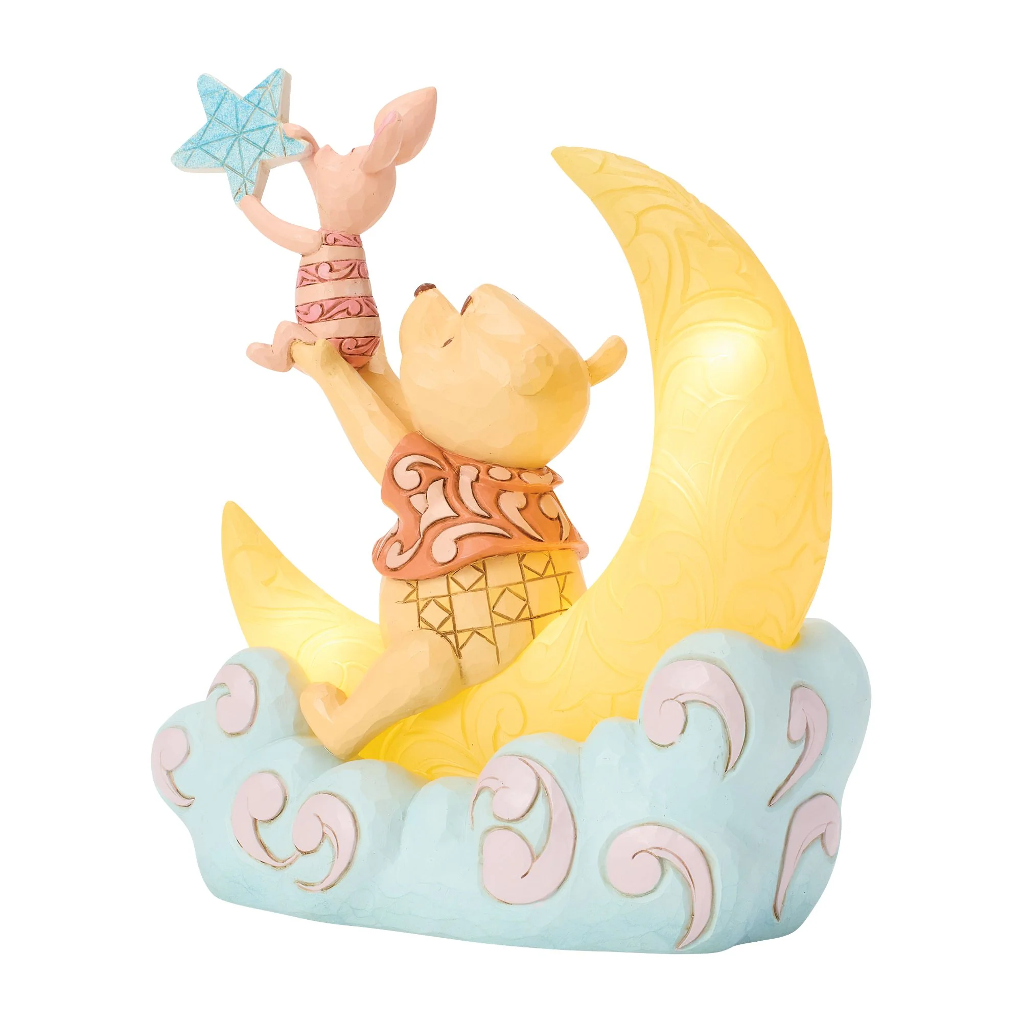 Pooh and Piglet LED Moon Figurine - Image 4