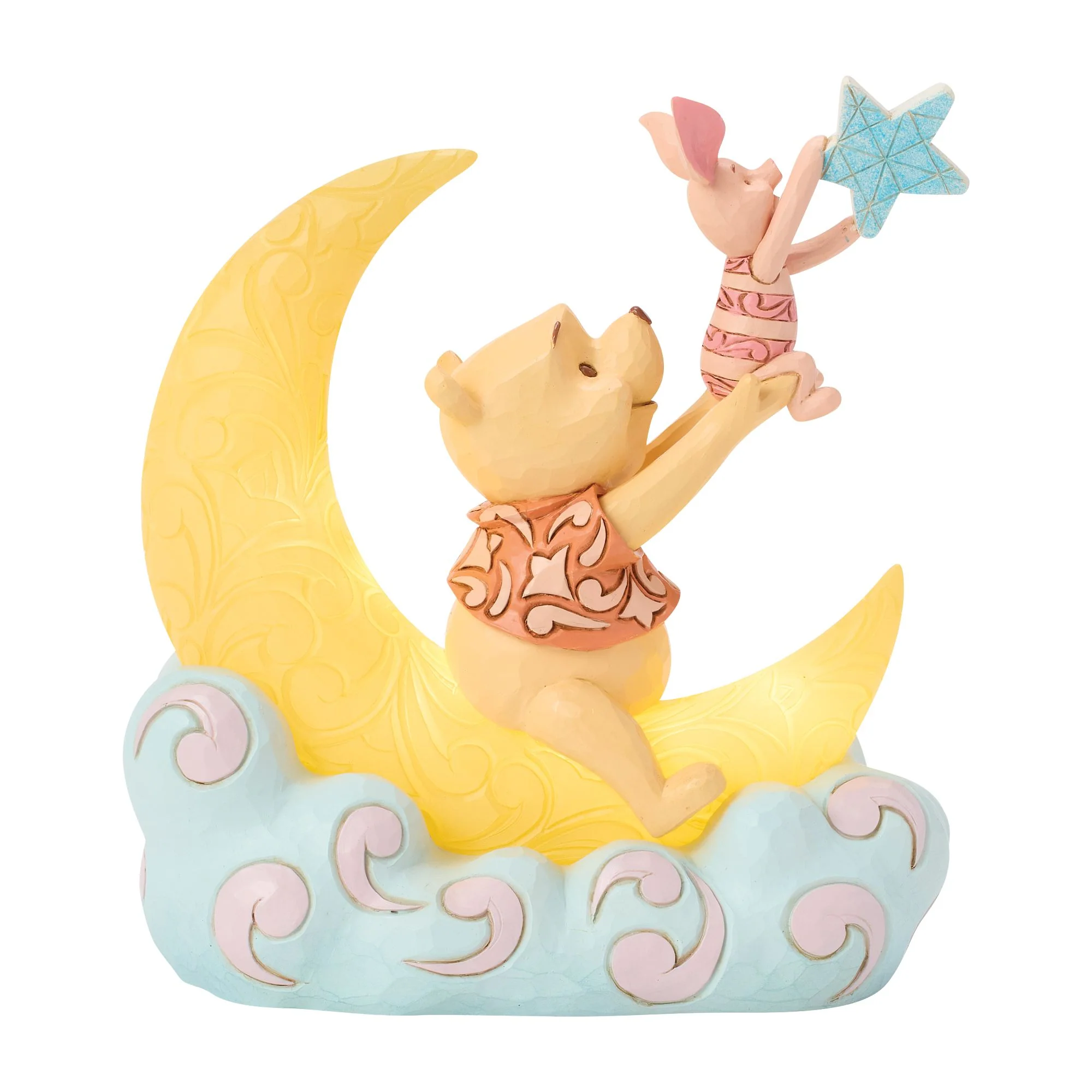 Pooh and Piglet LED Moon Figurine - Image 6