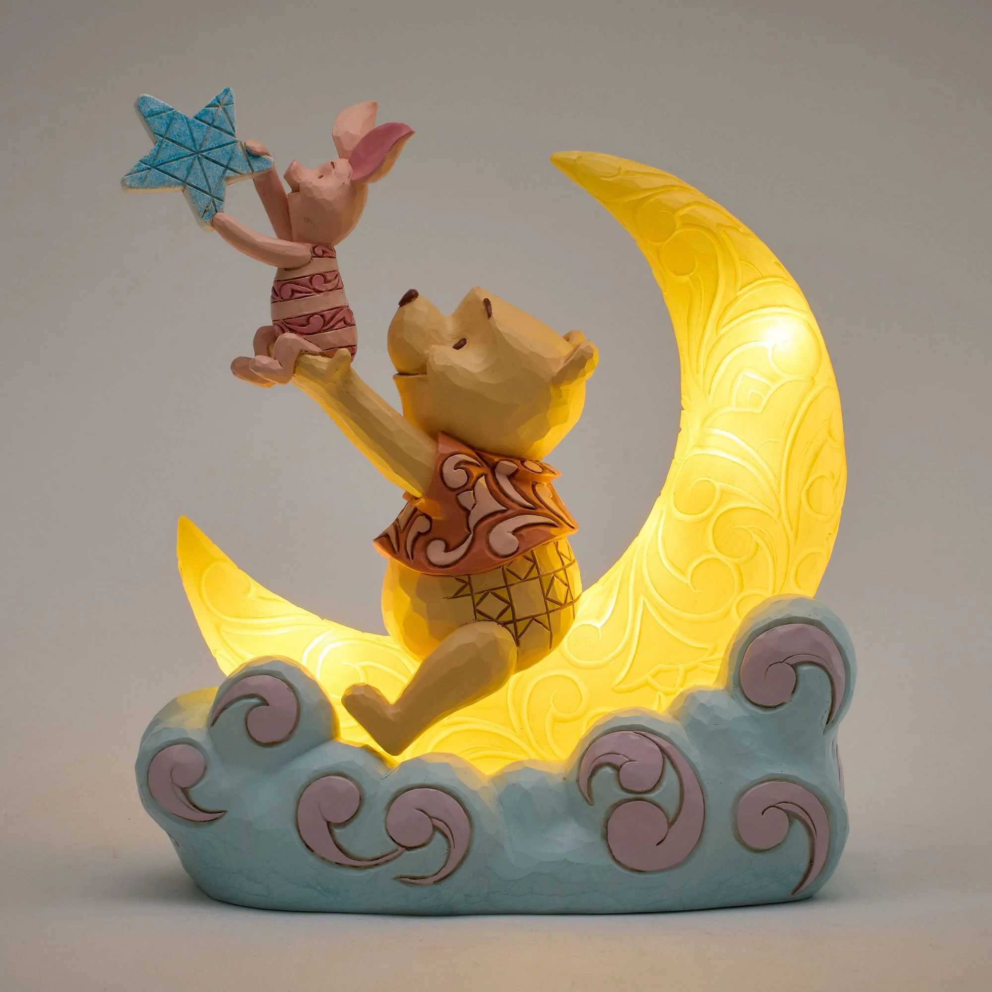 Pooh and Piglet LED Moon Figurine - Image 8