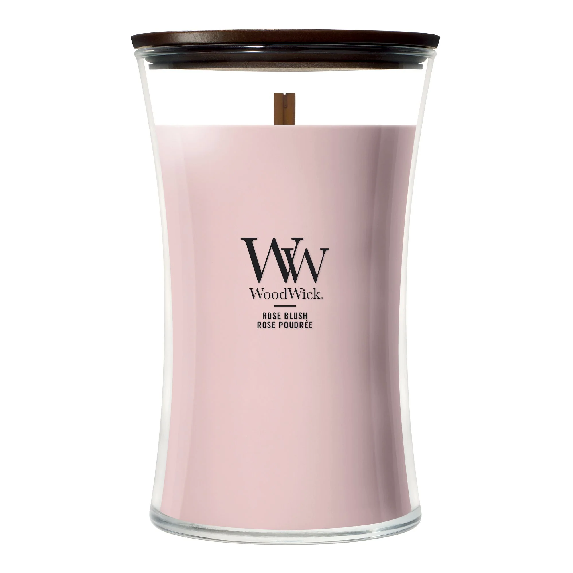 Rose Blush Large Hourglass by WoodWick