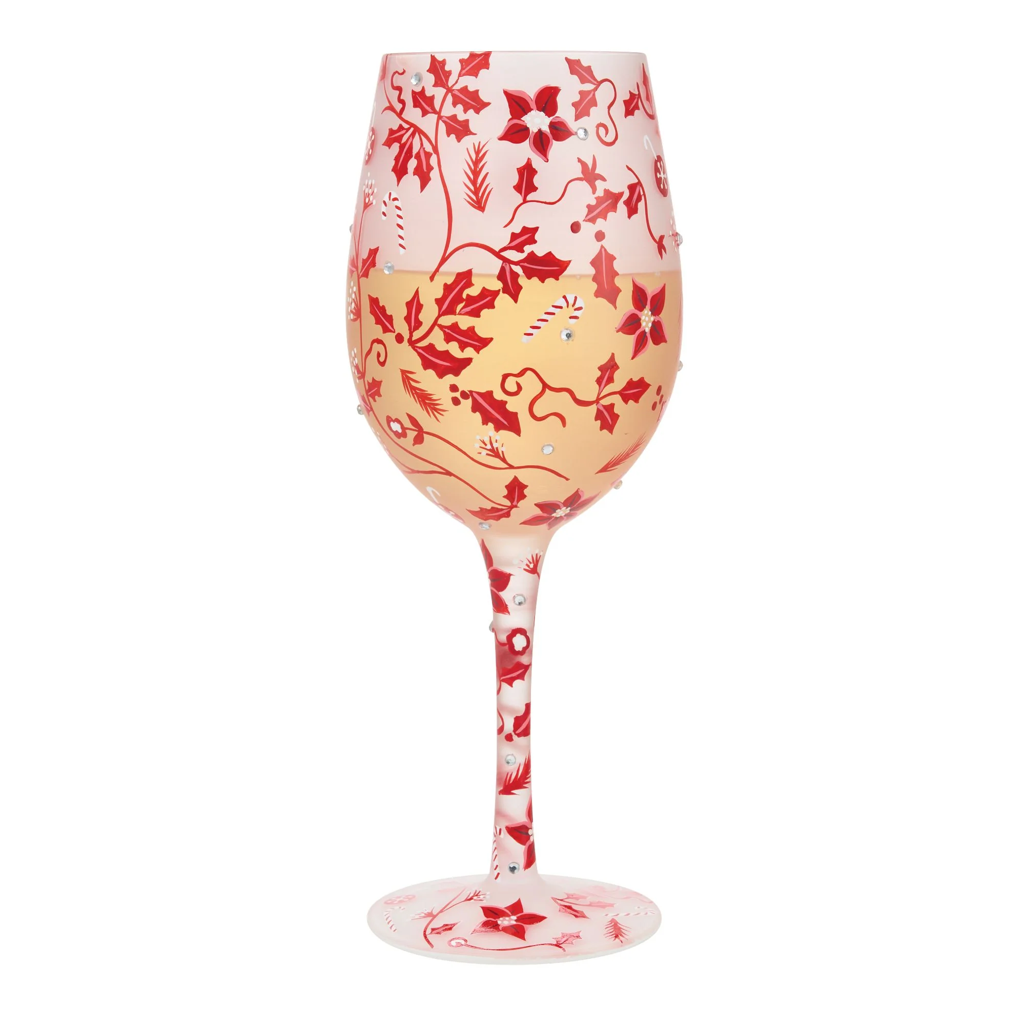 Ruby Holiday Chinoiserie Wine Glass - Image 2