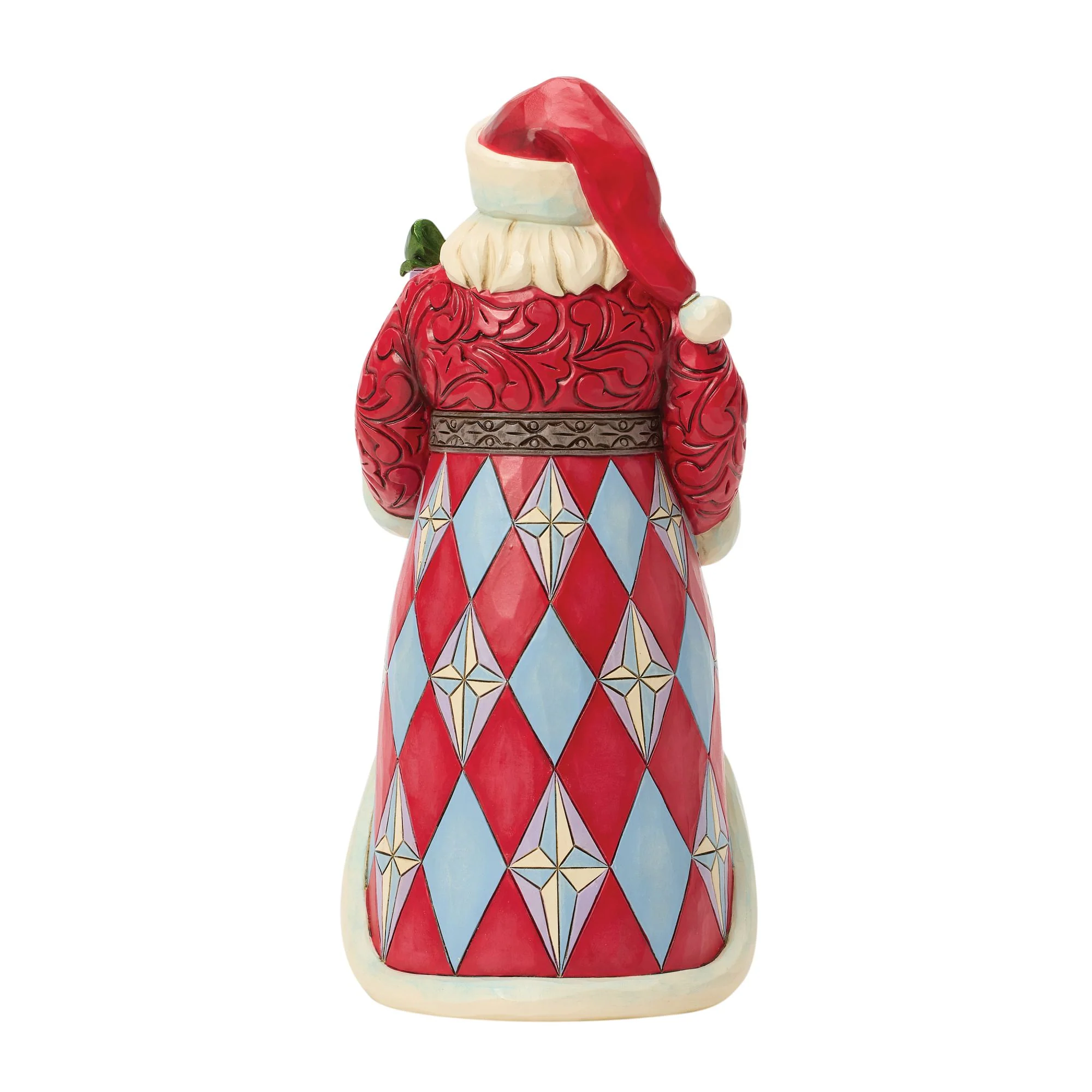Santa with Santa & Mrs Claus on Skirt Figurine - Image 3