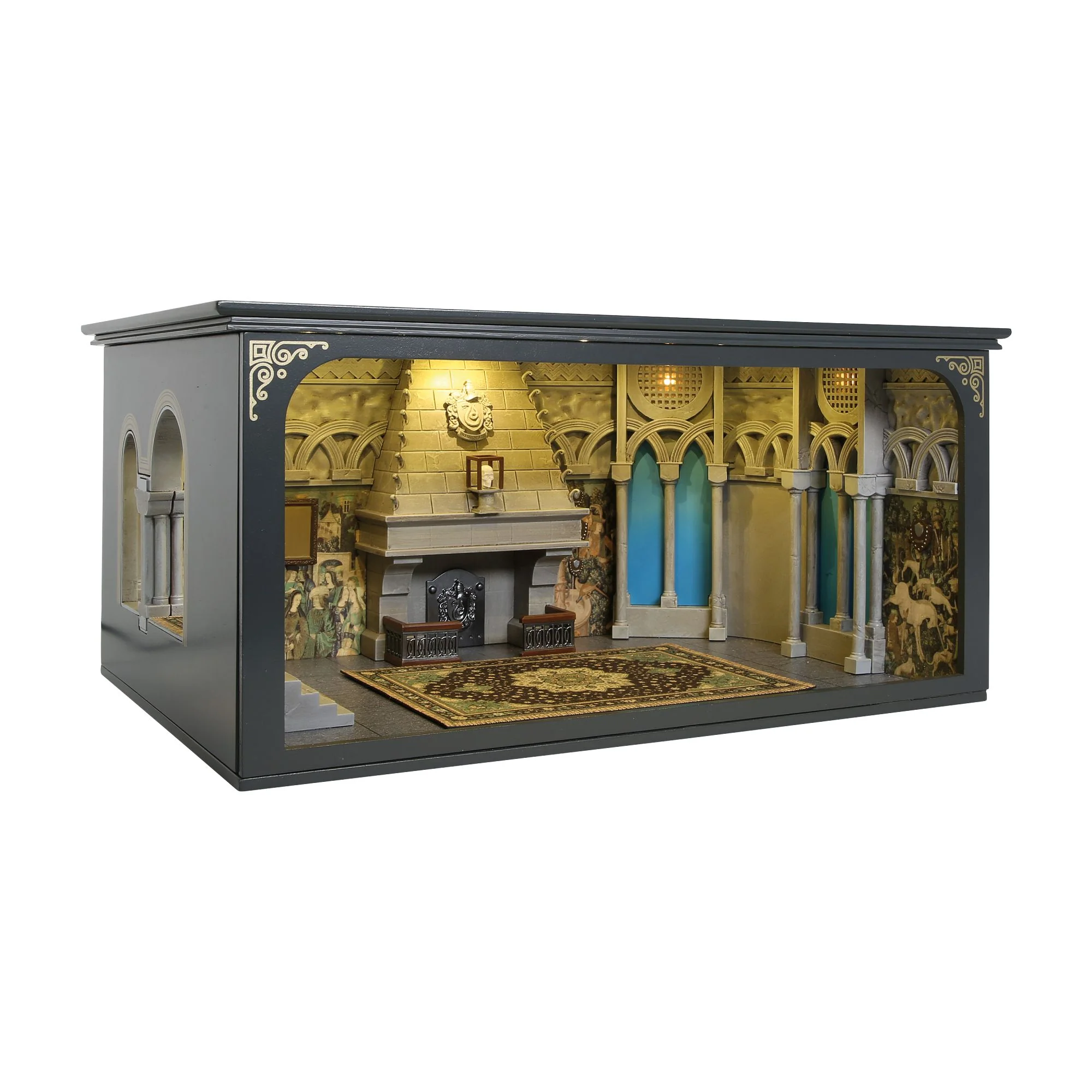 Limited Edition Slytherin Common Room (Room with a View) Illuminated Diorama by Department 56 - Image 7