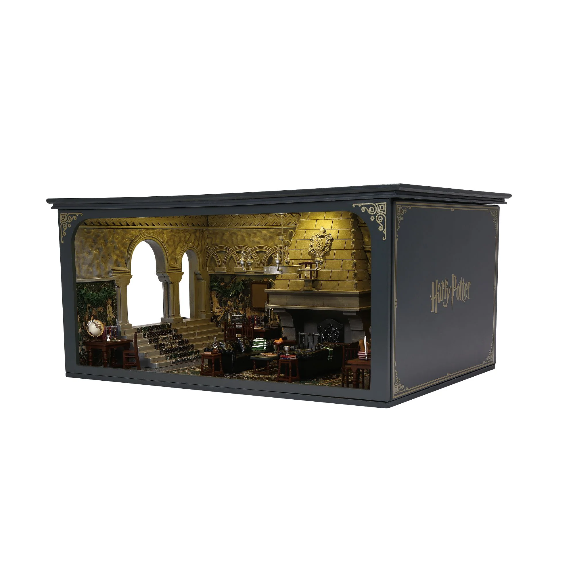 Limited Edition Slytherin Common Room (Room with a View) Illuminated Diorama by Department 56 - Image 8