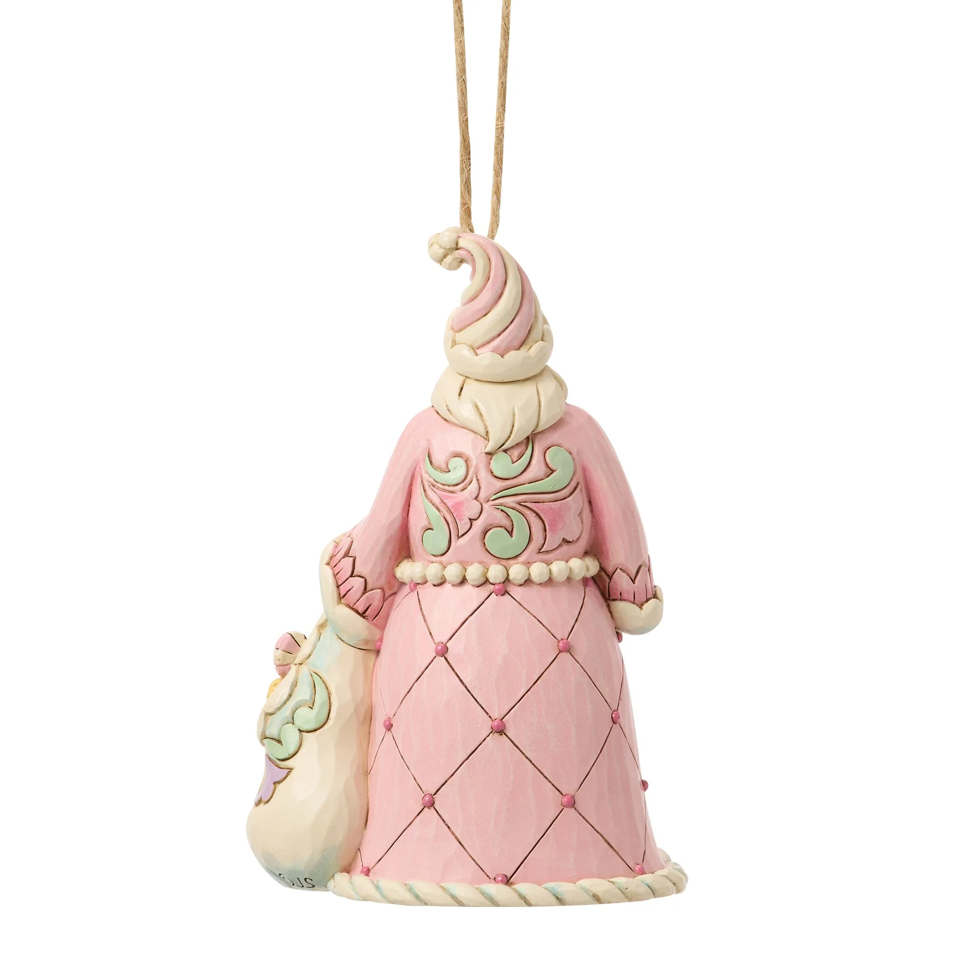 Santa with a Bag of Candy Hanging Ornament - Image 3
