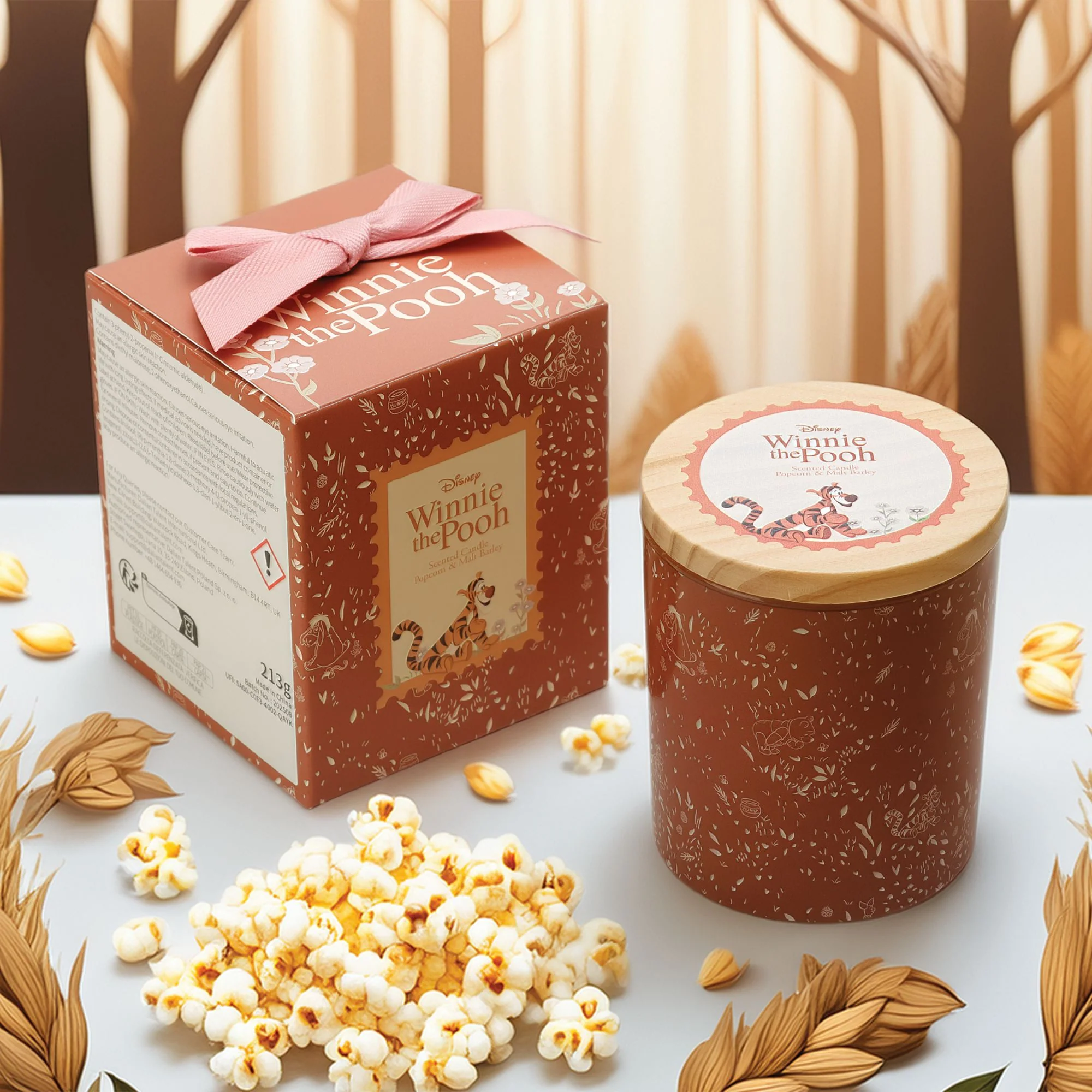 Tigger Popcorn & Malt Barley Glass Candle - Image 2