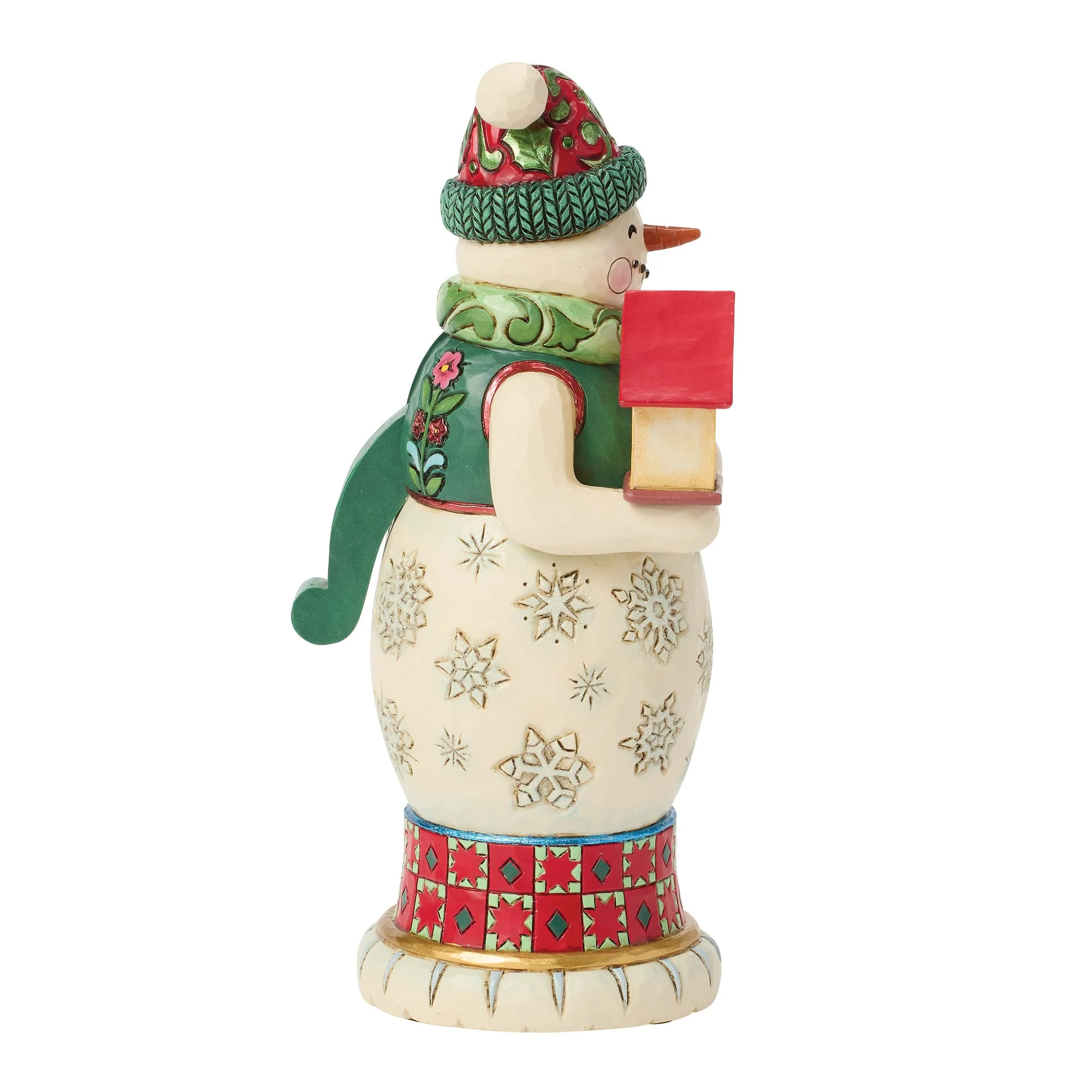 Traditional Snowman Nutcracker Figurine - Image 5