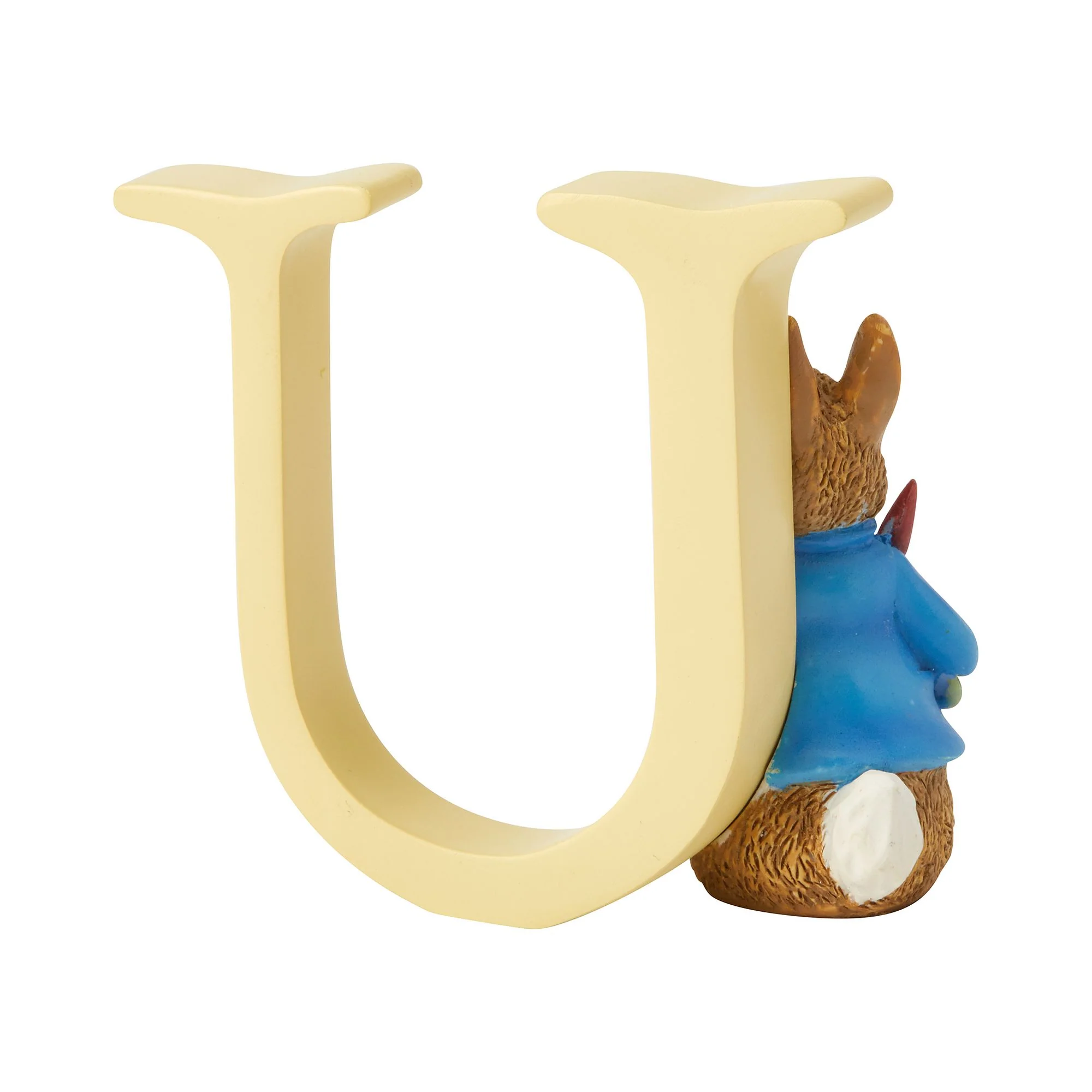 U - Peter Rabbit With Radishes Decorative Alphabet Letter - Image 2