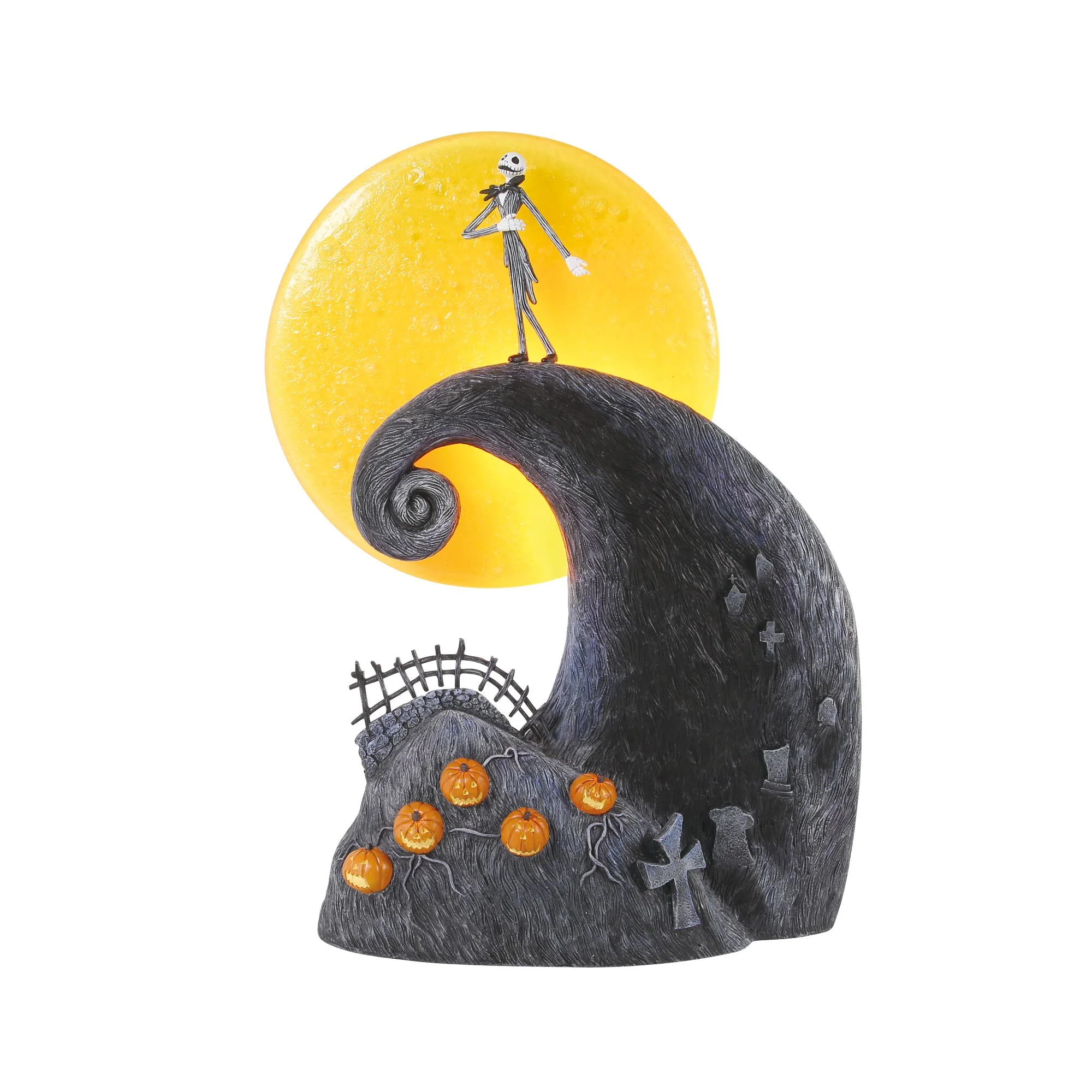 Up On Spiral Hill (Jack Skellington Illuminated Figurine) - Nightmare Before Christmas Village by D56 - Image 2