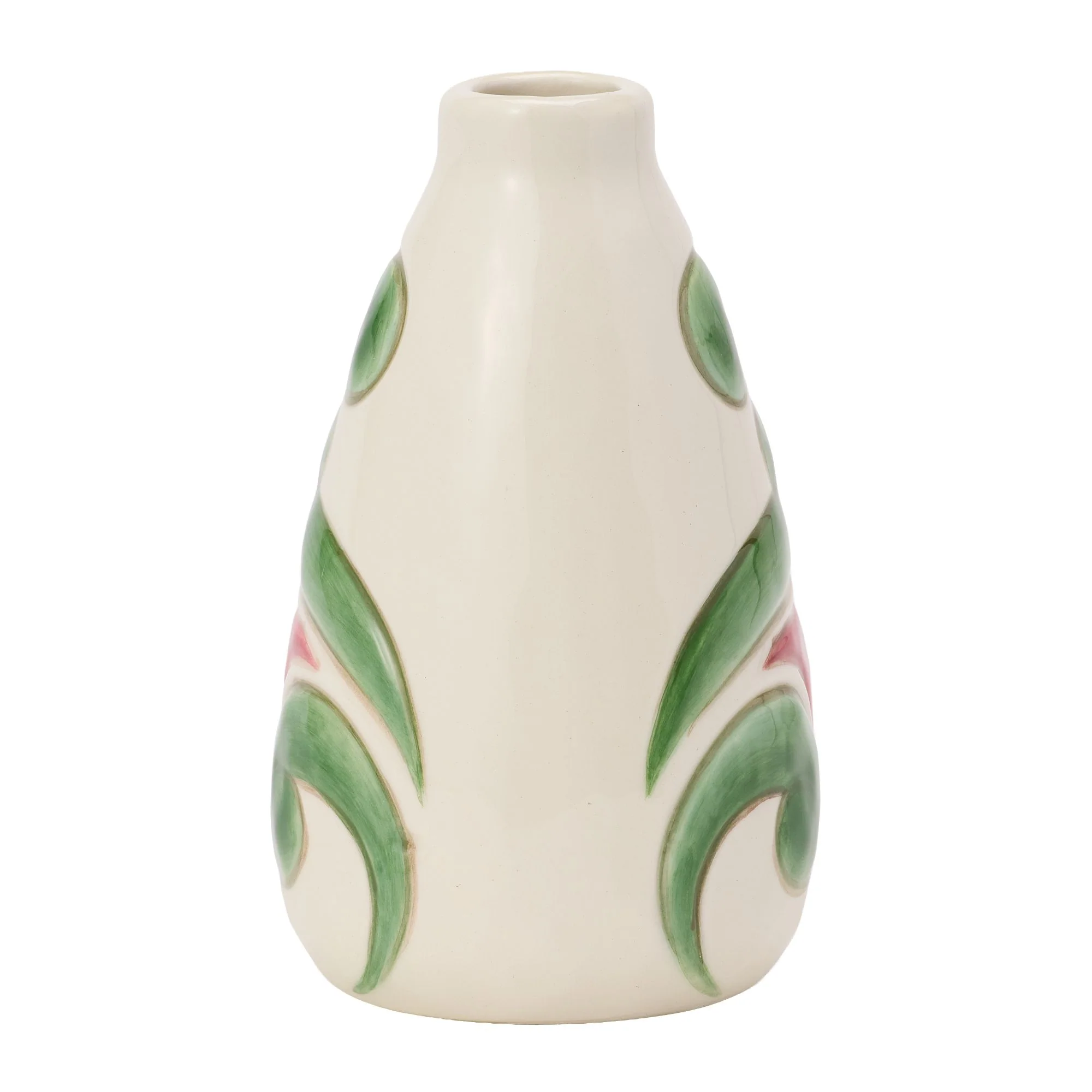 Vase Cream with Floral Motif - Image 4