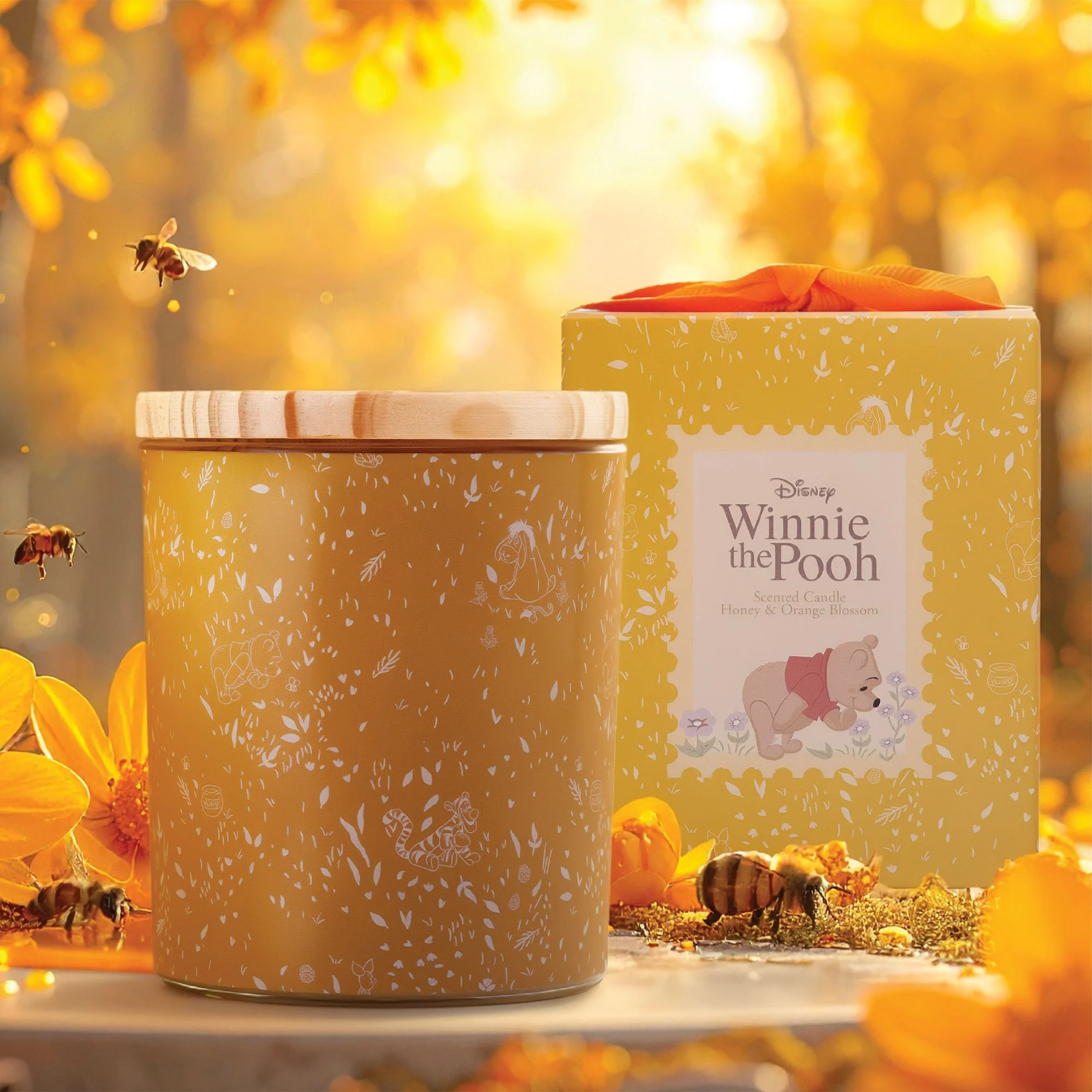 Winnie the Pooh Honey & Orange Blossom Glass Candle - Image 2